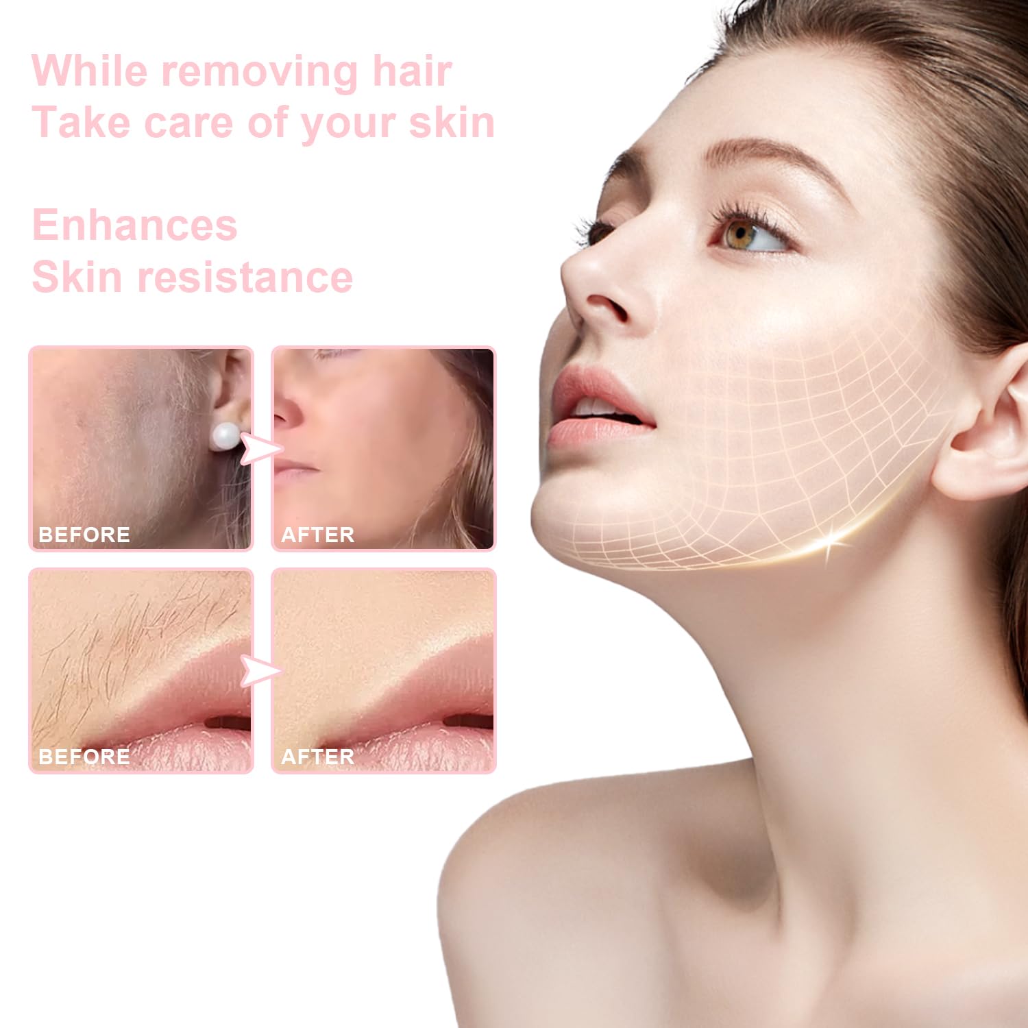Hair Identifier Spray For Face Shaving, Face Hair Identifier Shaving Powder Spray, Women Dermaplaning Tool For Face, Dermaplane