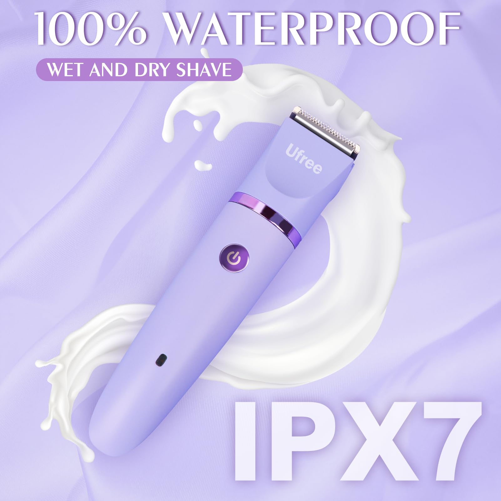 Ufree Bikini Trimmer For Women, Electric Razors For Women, Rechargeable Pubic Hair Trimmer Women, Womens Electric Shaver For Leg