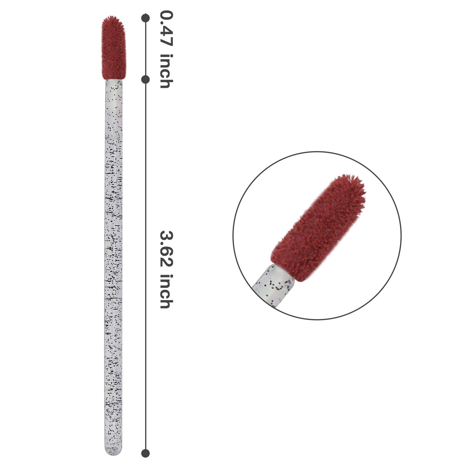 Tifanso 300 Pcs Lip Brush, Disposable Lip Wands Make Up Applicators, Lip Gloss Wands Applicator Tool Lipstick Brush, Beauty Cosm