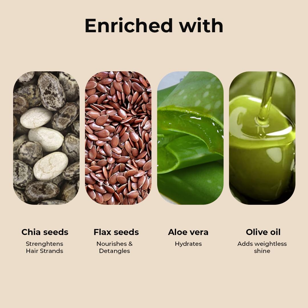 Fix My Curls Curl Quenching Flaxseed Gelly | With Aloe Vera, Chia, & Flax Seeds | For Curly, Wavy & Frizzy Hair | Silicone Free