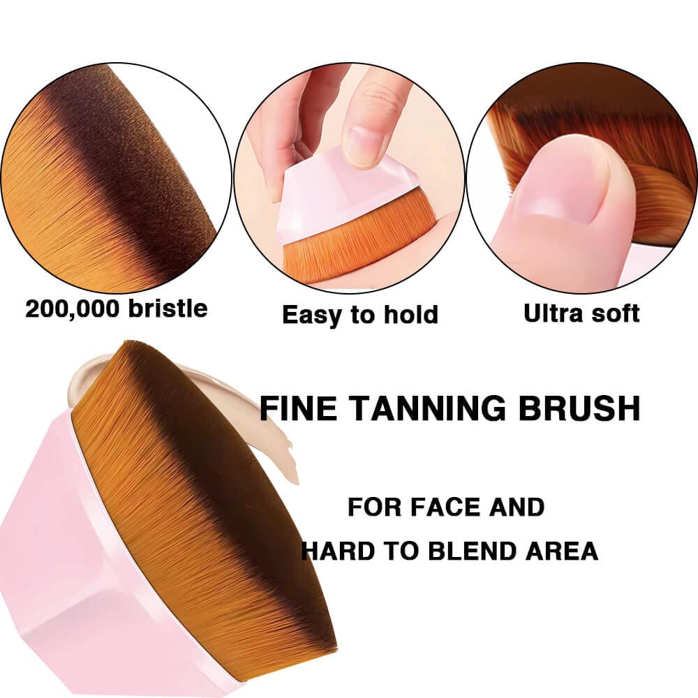 4Pack Self Tanning Mitt Applicator Set, 1 Self Tanning Mitt, 1 Self Tanner Lotion Back Applicator, 1 Self Face Tanner Brush, 1 E