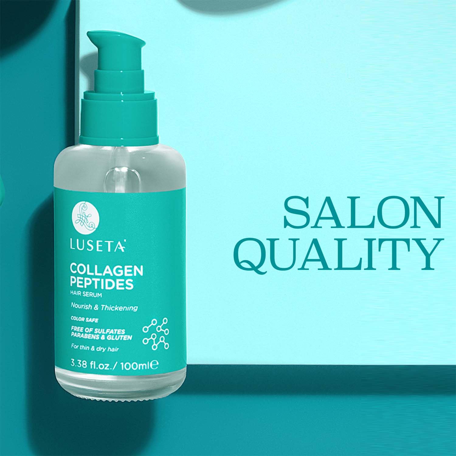 Luseta Collagen Peptides Hair Oil Strenghten And Moisturize For Thin & Dry Hair, Promote Thickness,Reduce Breakage And Restore D