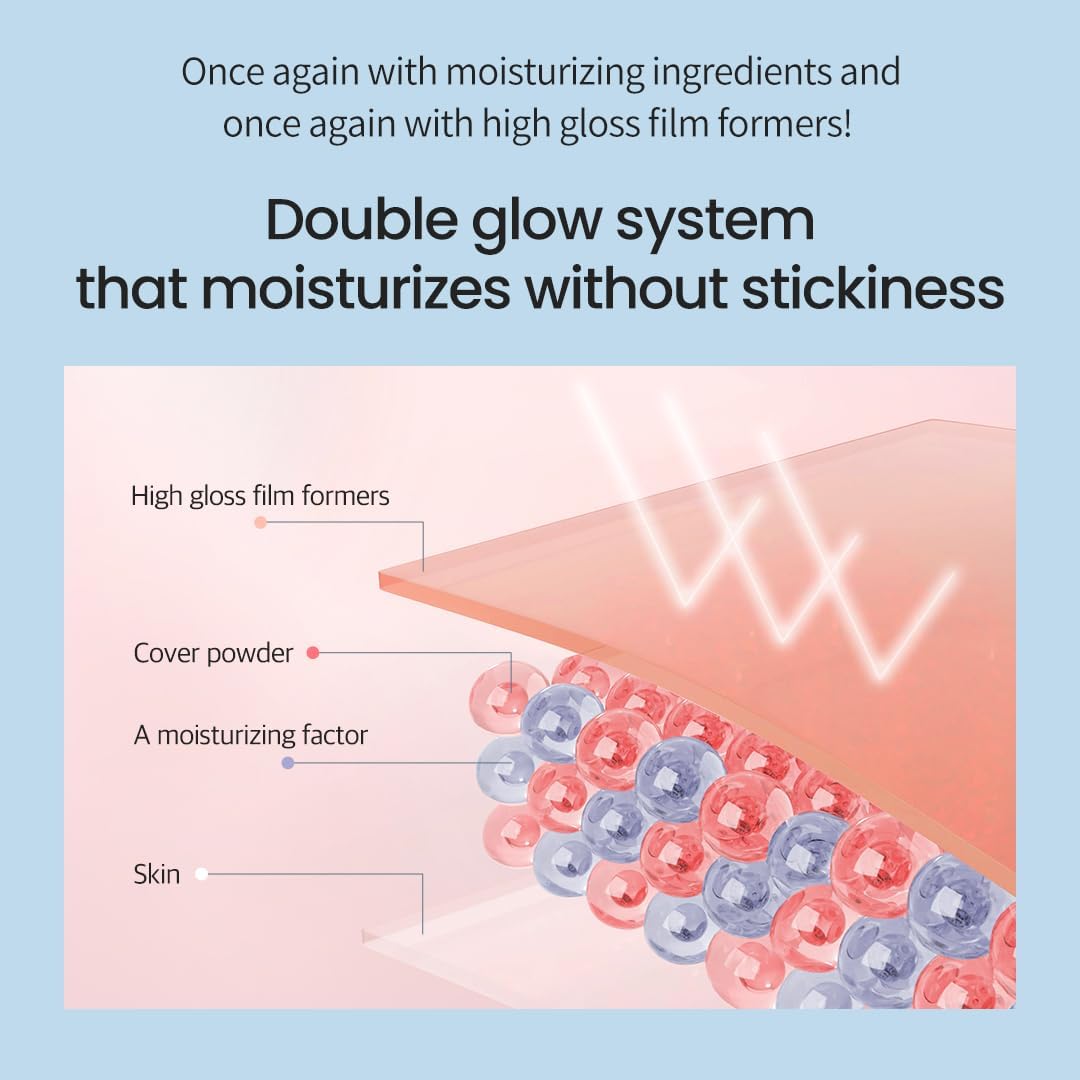 Tirtir Aura Glow Cushion | Semi-Glow Finish, 72-Hour Radiance, Buildable Coverage, Moisturized, Buildable Skin, Korean Cushion,