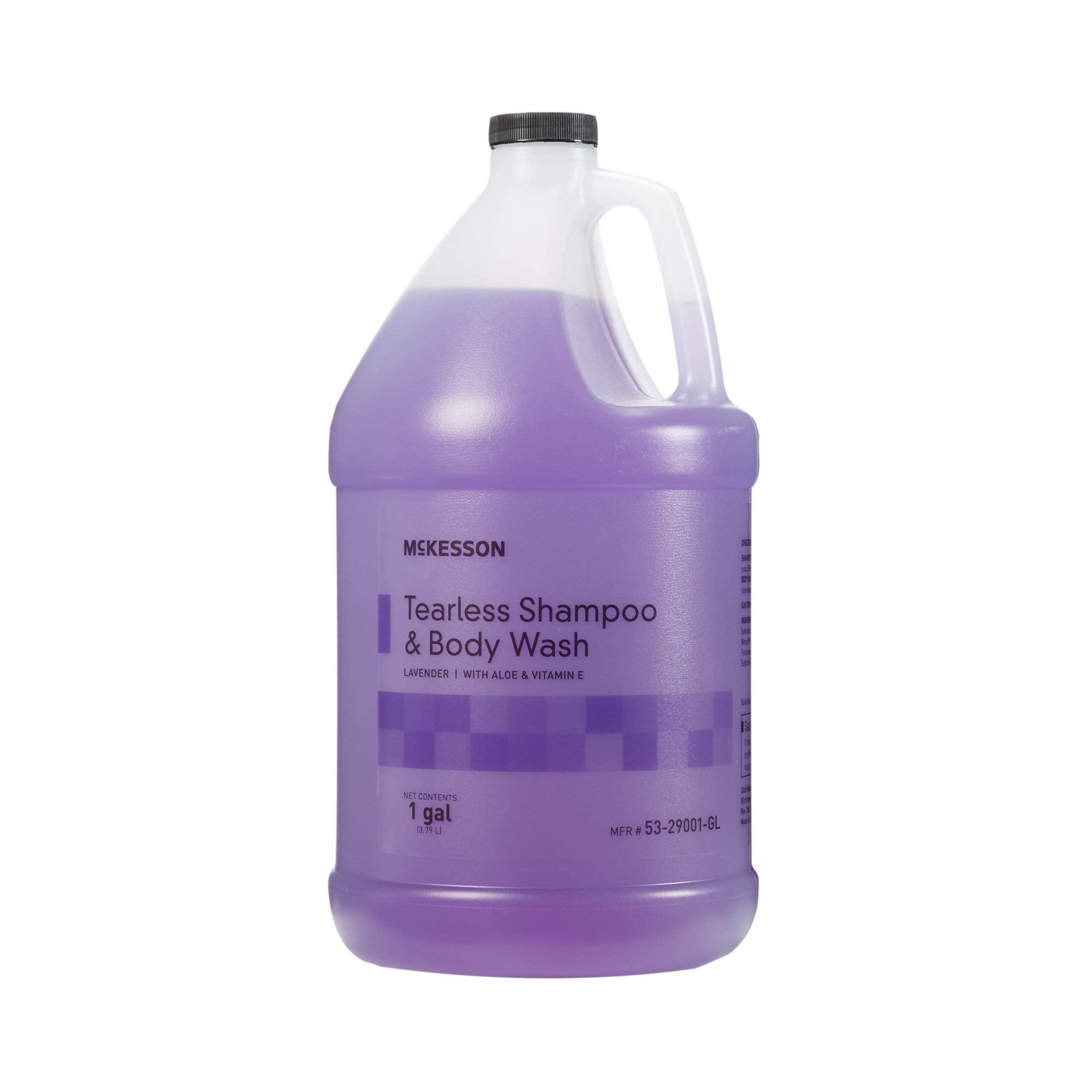 McKesson Tearless Shampoo and Body Wash with Aloe and Vitamin E, Lavender Scent, 1 gal, 4 Count