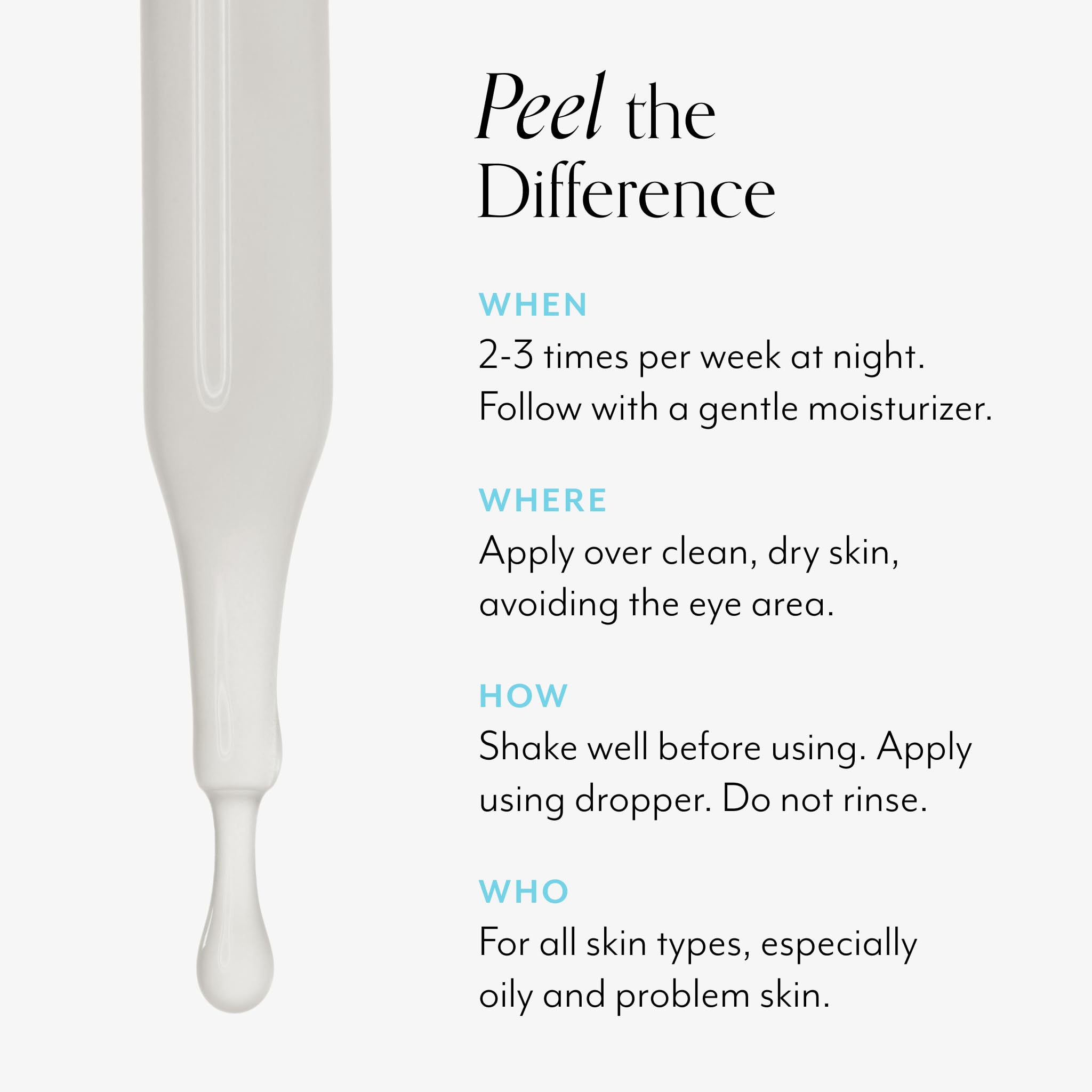 Bliss Clear Genius Clarifying Overnight Liquid Peel - 1 Fl Oz - Clear Pores & Exfoliate Skin - Non-Irritating - Clean - Vegan &