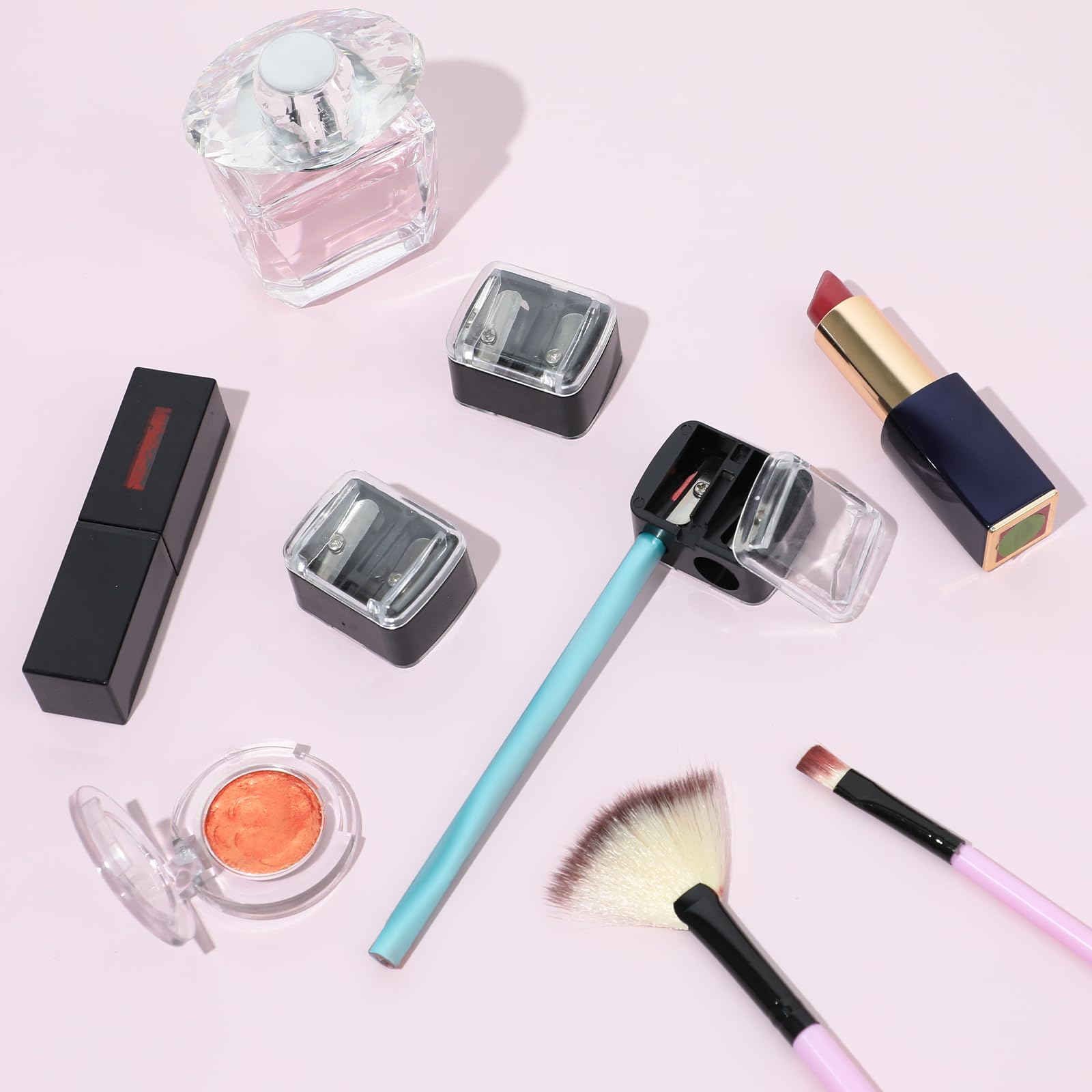 5 Pcs Cosmetic Pencil Sharpener, Eyeliner Sharpener Makeup Sharpener Small Lip Pencil Sharpener Manual Cosmetic Pencil Sharpener