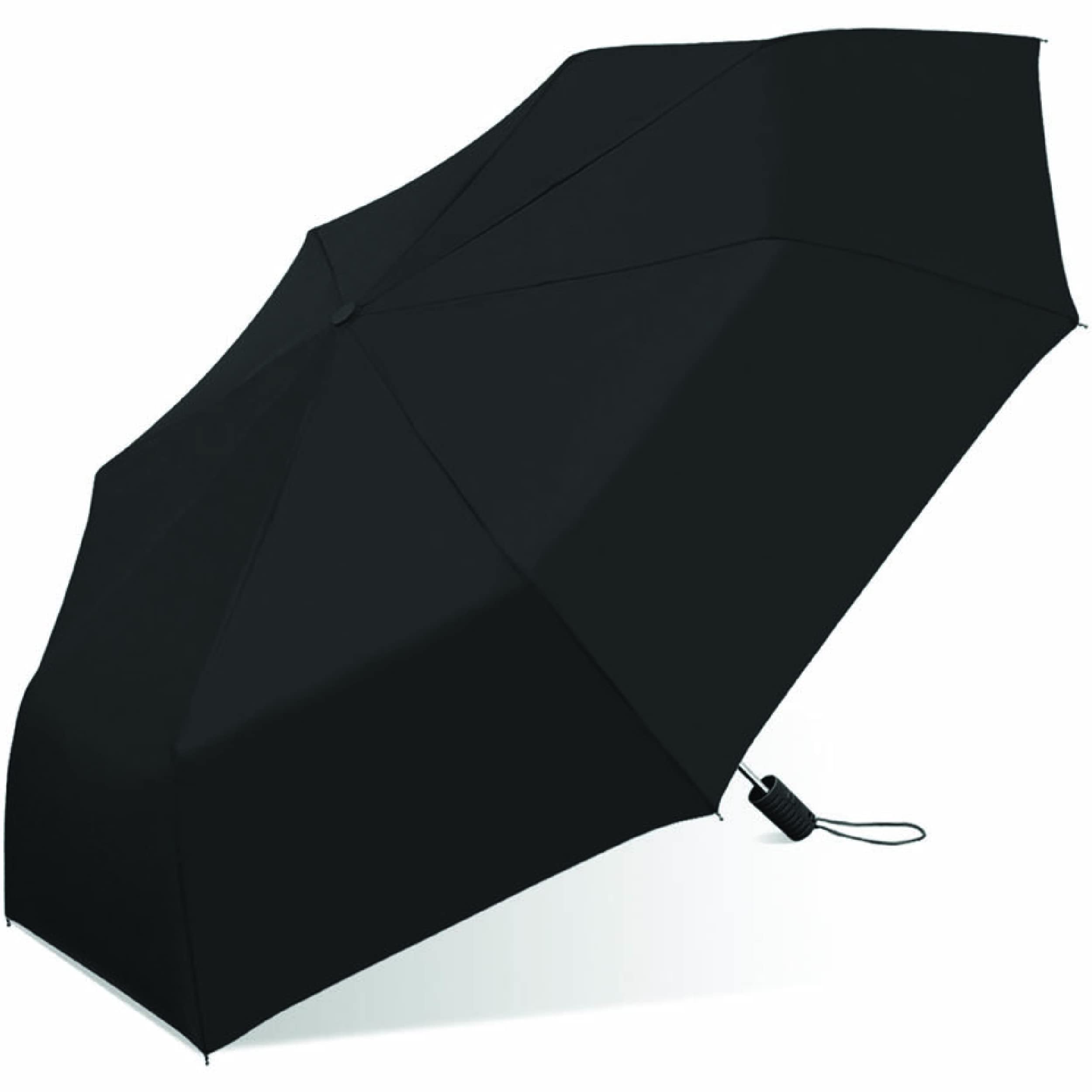 Weather Station Rain Umbrella, Automatic Folding Umbrella, Windproof, Lightweight, And Packable For Travel, Full 42 Inch Arc, Bl