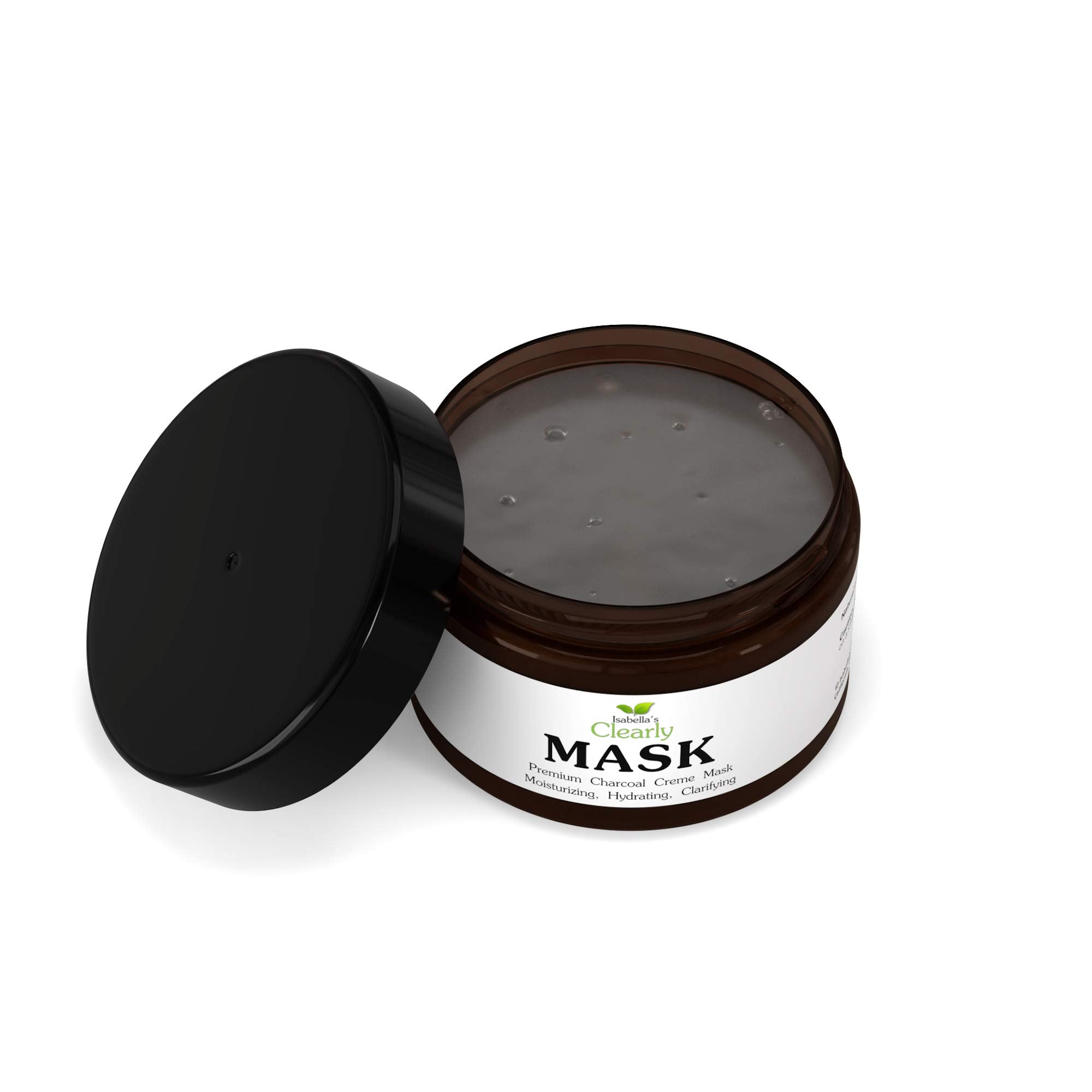 Isabella's Clearly MASK, Deep Pore Cleansing Charcoal Face Mask with Anti Ageing Hyaluronic Acid | Natural Skin Care for Wrinkle