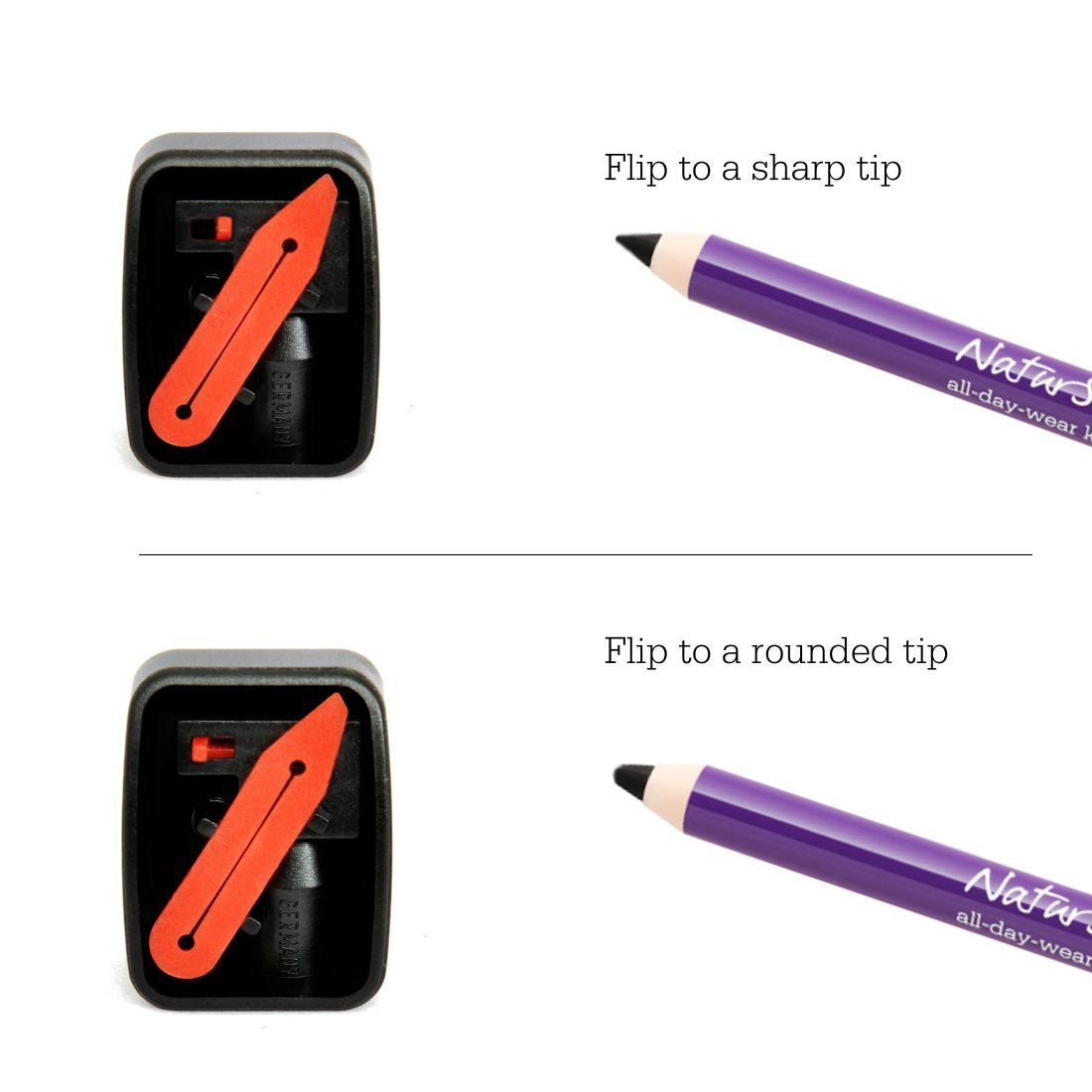 Plum Bundle Of Natur Studio All Day Wear Kohl Kajal With Sharpener, 1.2G, For All Skin Types