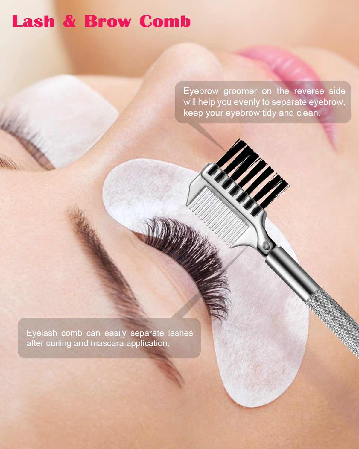 Fvion Lash Lift Tool Kit - Eyelash Lifter, Lashes Comb And Eyelash Tweezer - Stainless Steel Eyelash Perming Kit For Eyelash Ext