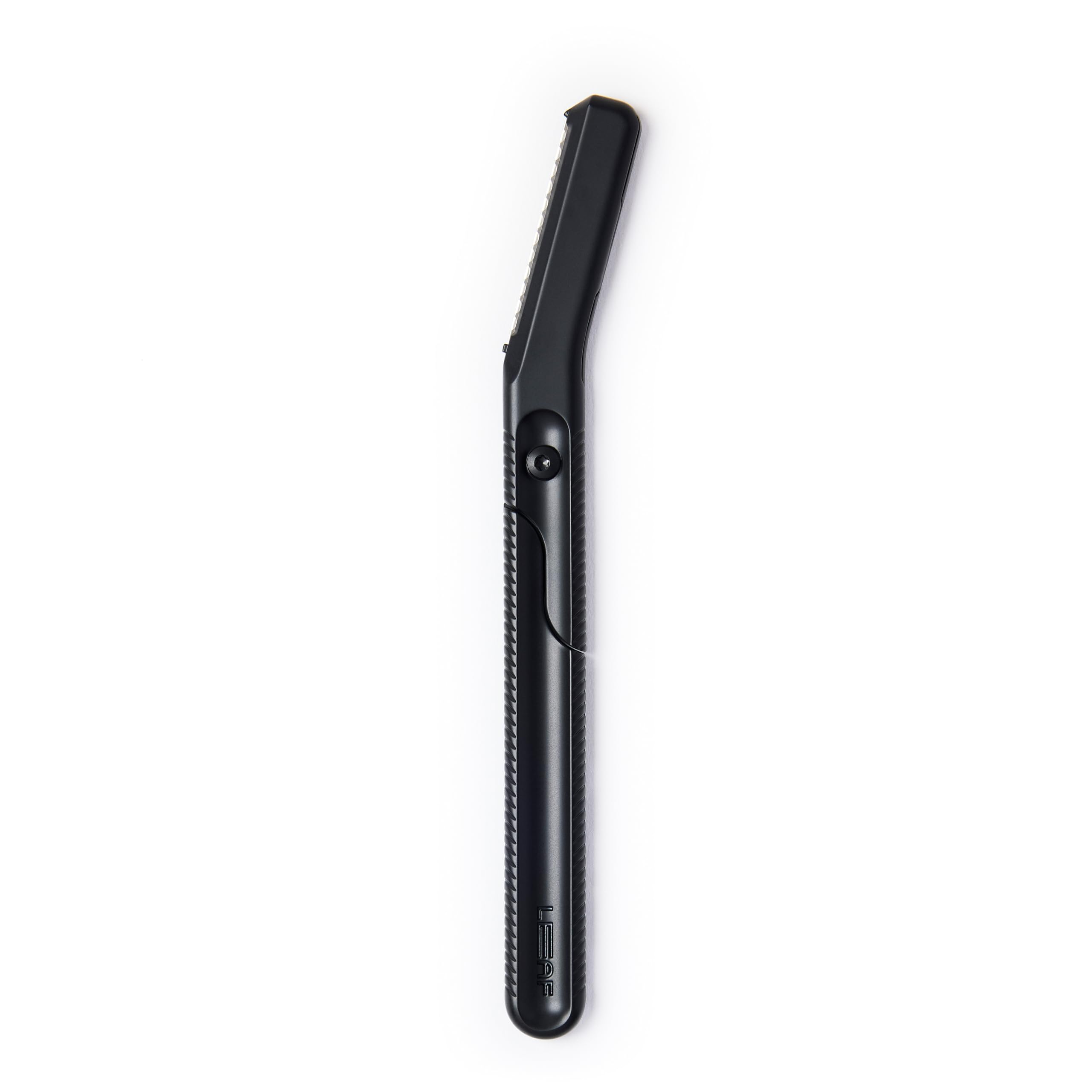 Leaf Shave | The Leaf Dermaplaner, Black - All-Metal Facial Razor and Exfoliating Tool for Women