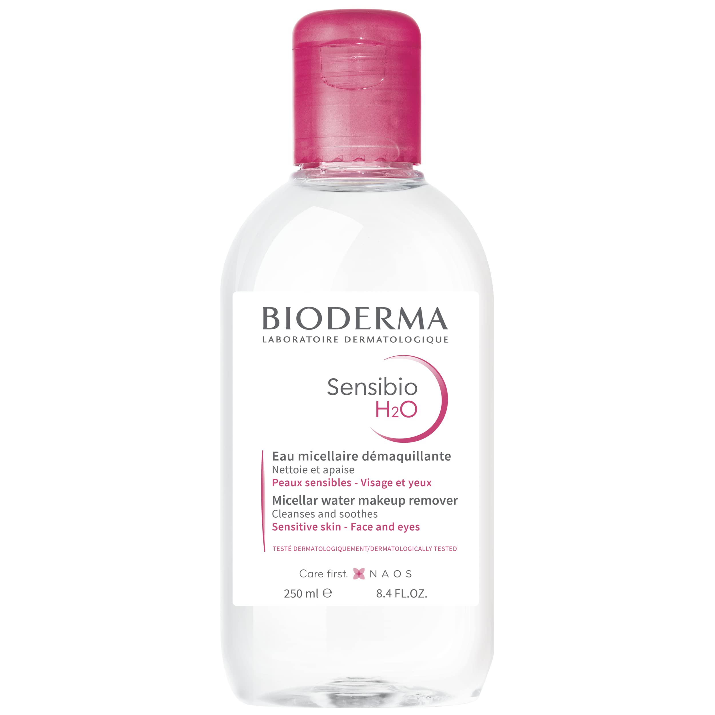 Bioderma - Sensibio - H2O Micellar Water - Makeup Remover - Face Cleanser For Sensitive Skin, Removes 99% Of Makeup, Pollution A
