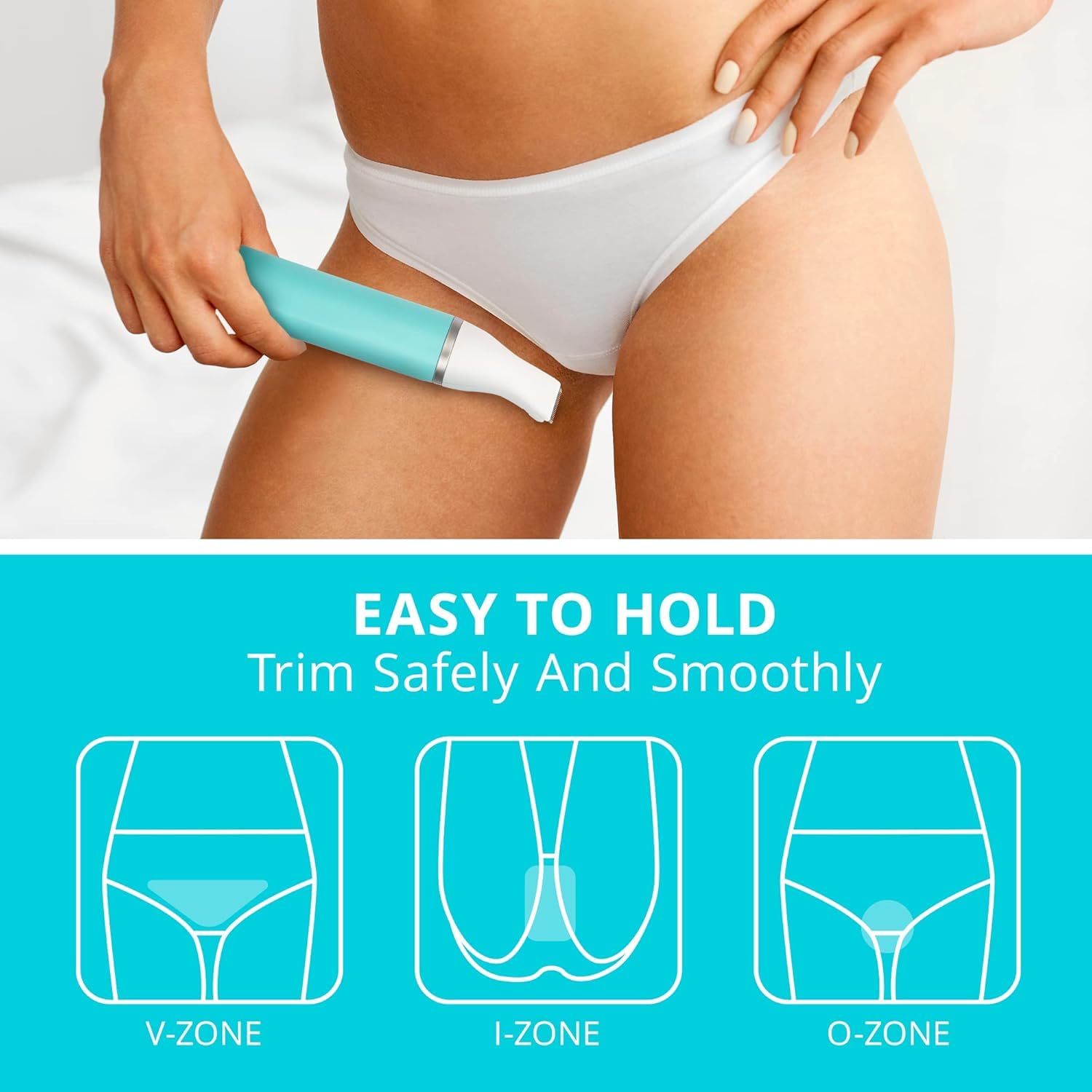 Bikini Trimmer For Women Pubic Hair: Eletctric Razors For Women - Rechargeable Eletctric Shaver For Women - Painless Bikini Trim