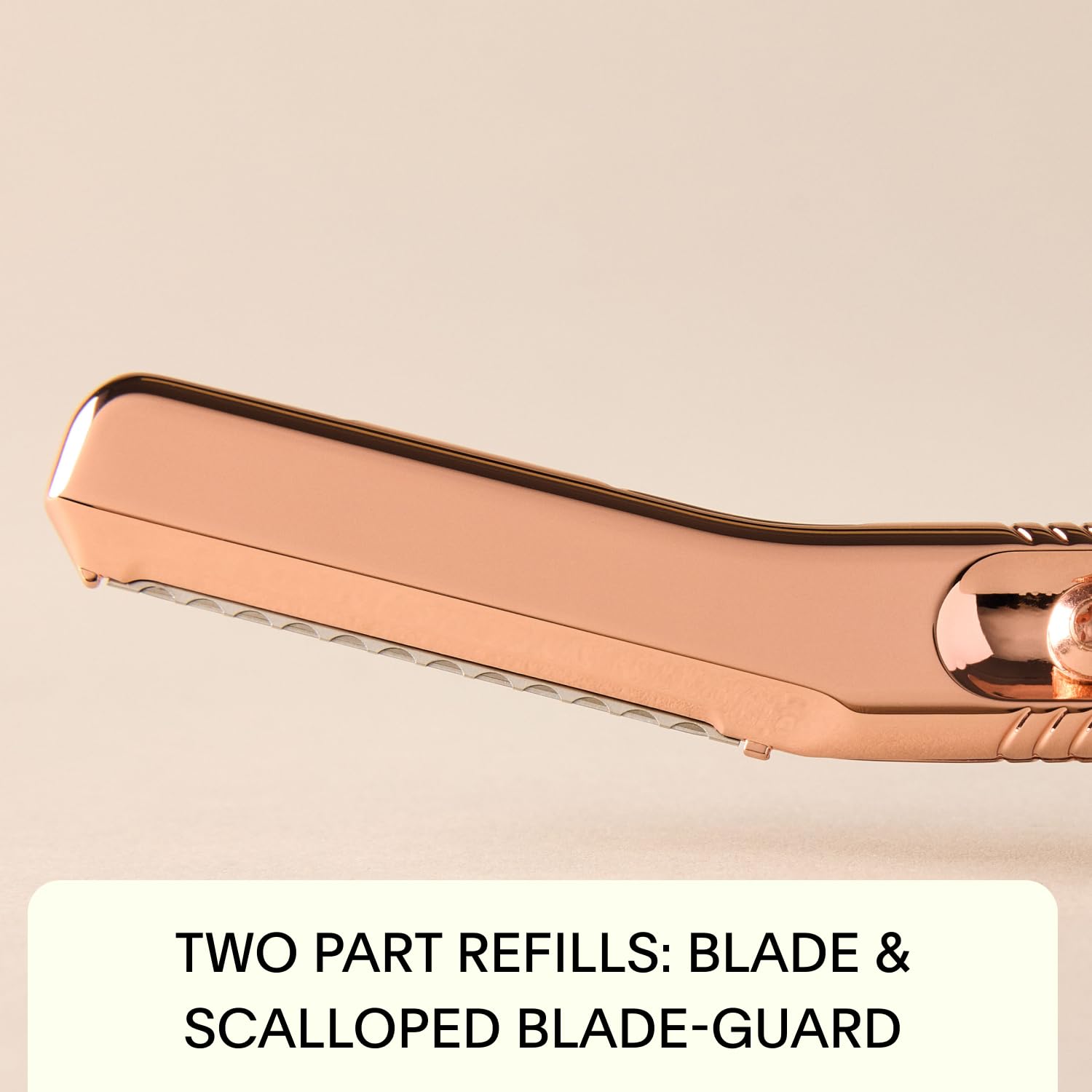 Leaf Shave | The Leaf Dermaplaner, Rose Gold - All-Metal Facial Razor And Exfoliating Tool For Women