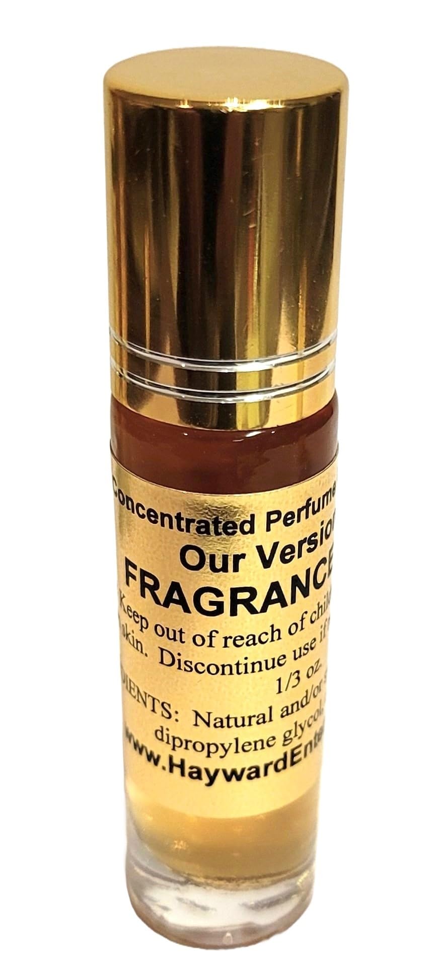 Hayward Enterprises Brand Cologne Oil Compatible To Chrome Sport For Men, Fragrance Rendition, Eau De Parfum, 1/3 Oz. (10Ml) Gla