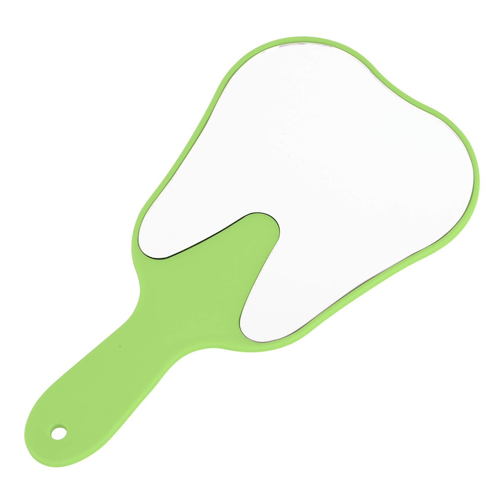 Annhua Hand Mirror Small Face Mirrors, Handheld Mirrors with Handle Tooth Shaped Mirror Tool for Dentist Clinic, Barber, Salon a