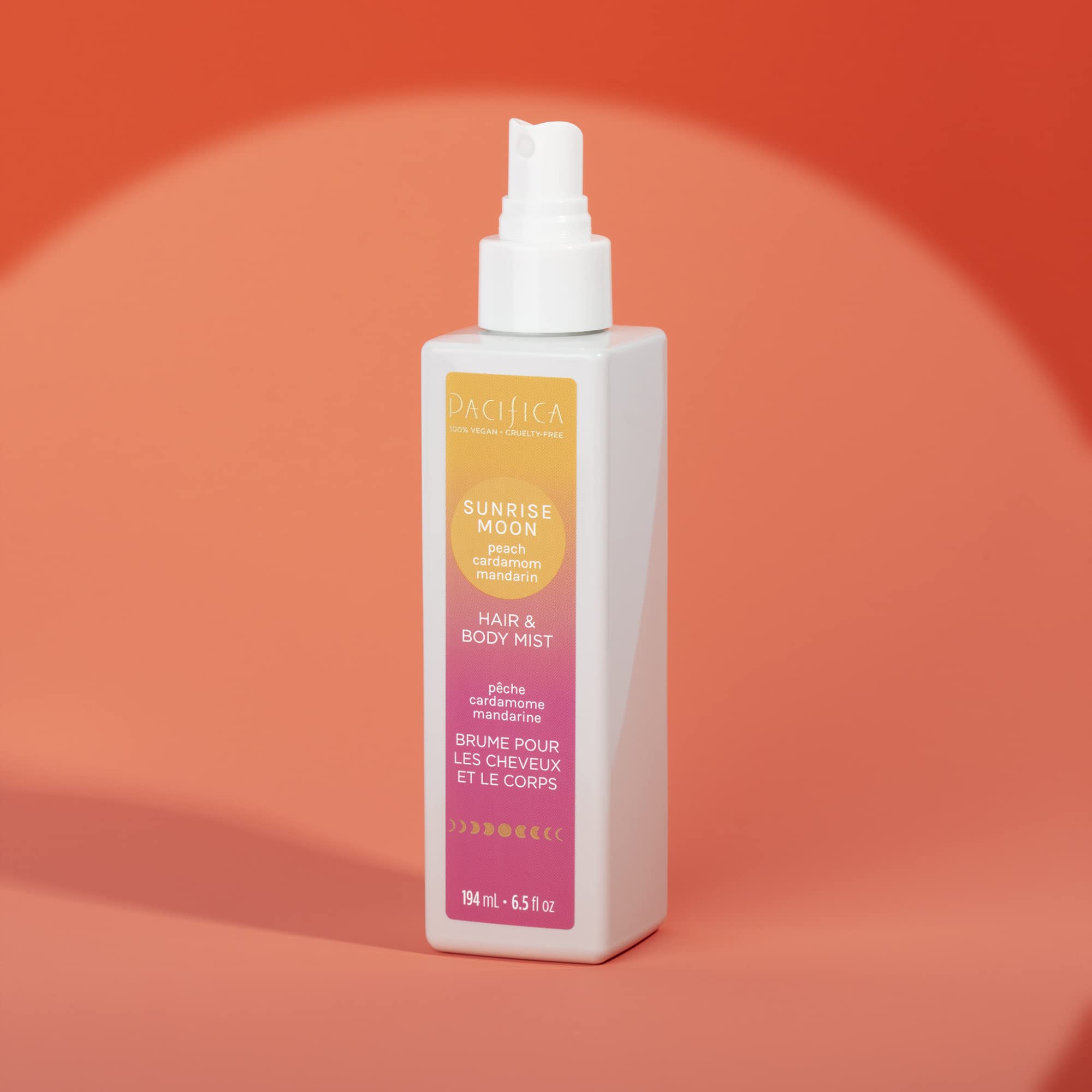 Pacifica Beauty Sunrise Moon Hair And Body Mist, Fragrances, Body Spray, Hair Perfume, Clean Perfume, Peach, Cardamom, Mandarin,