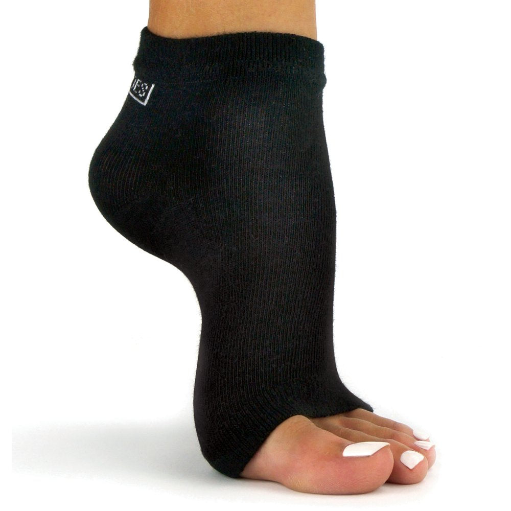 Freetoes Toeless Socks- 3 Pairs. 2-Black, 1 Two Tone