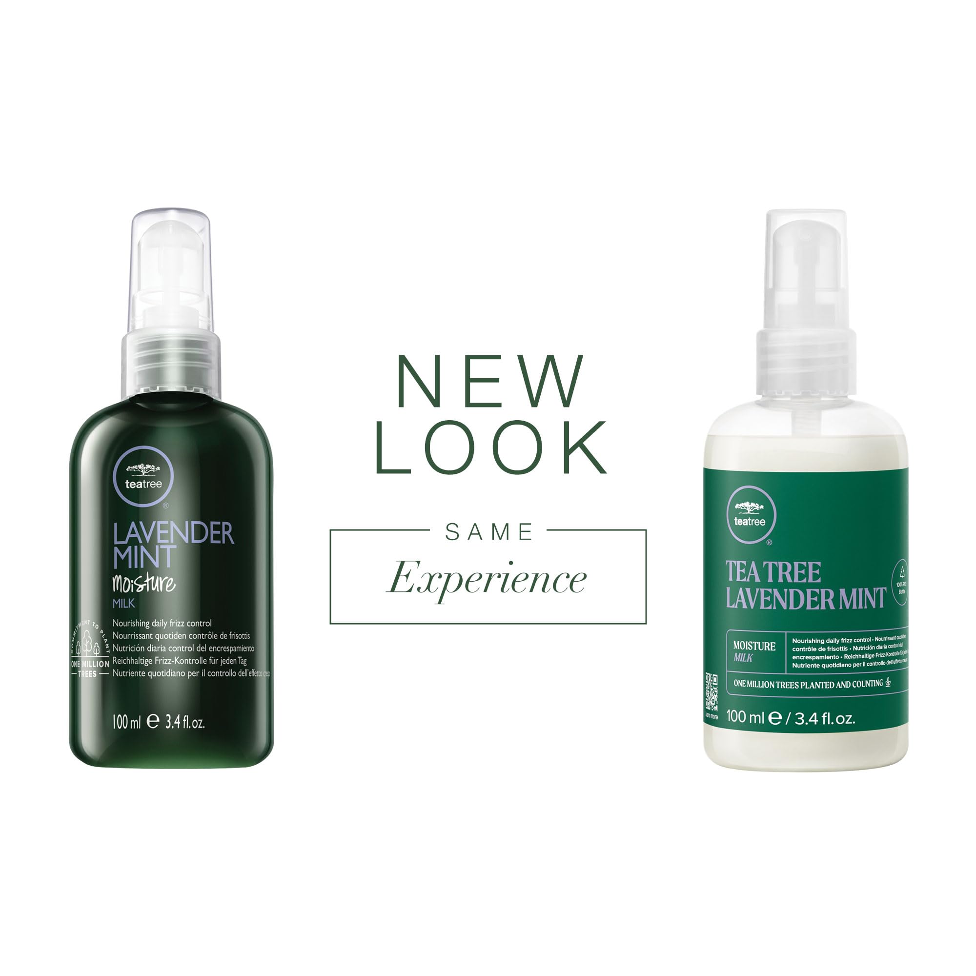 Tea Tree Lavender Mint Moisture Milk, Leave-In Conditioner, For Coarse, Curly + Dry Hair, 3.4 Fl. Oz.