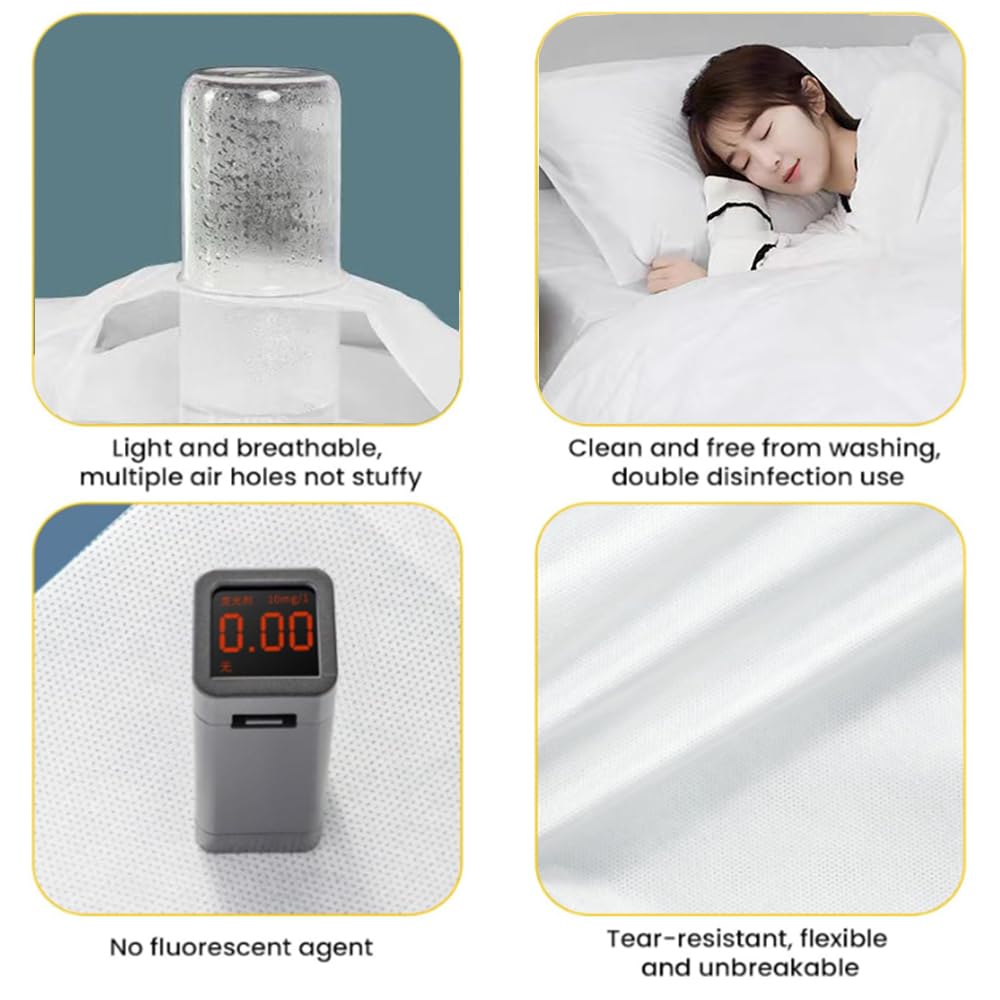 Disposable Travel Bed Sheets King Size, Disposable Hotel With Quilt Cover And Pillowcase, Disposable Bedding Travel Bedding Disp