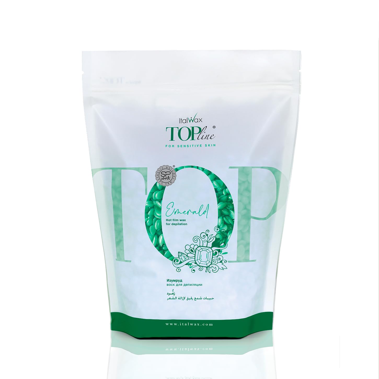 Italwax Hard Wax Beads for Sensitive Skin - 750g/1.65lb - Synthetic Formulation, Scent Free, Recommended for Bikini Area and Arm
