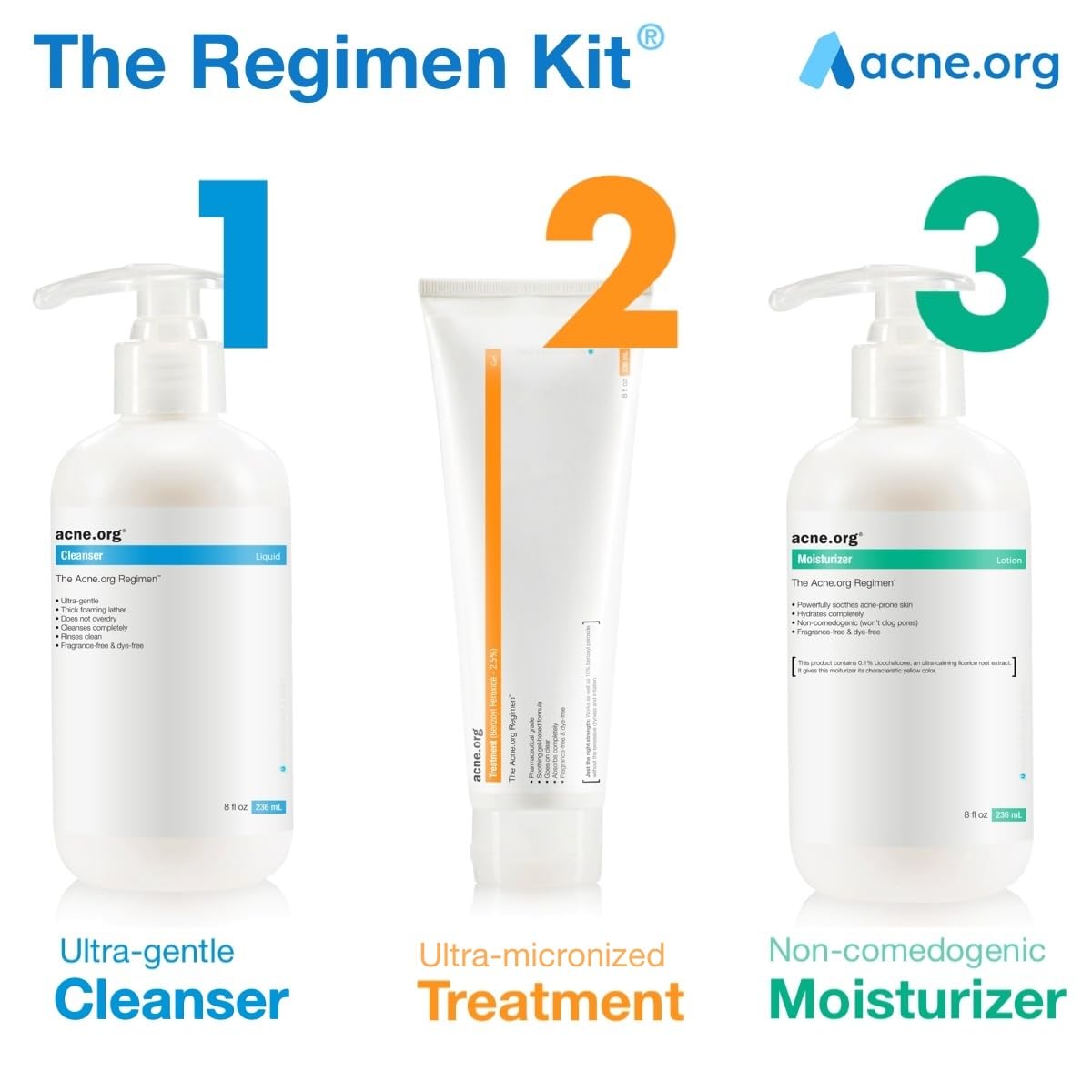 Acne.Org Treatment (2.5% Benzoyl Peroxide) 8 Oz.