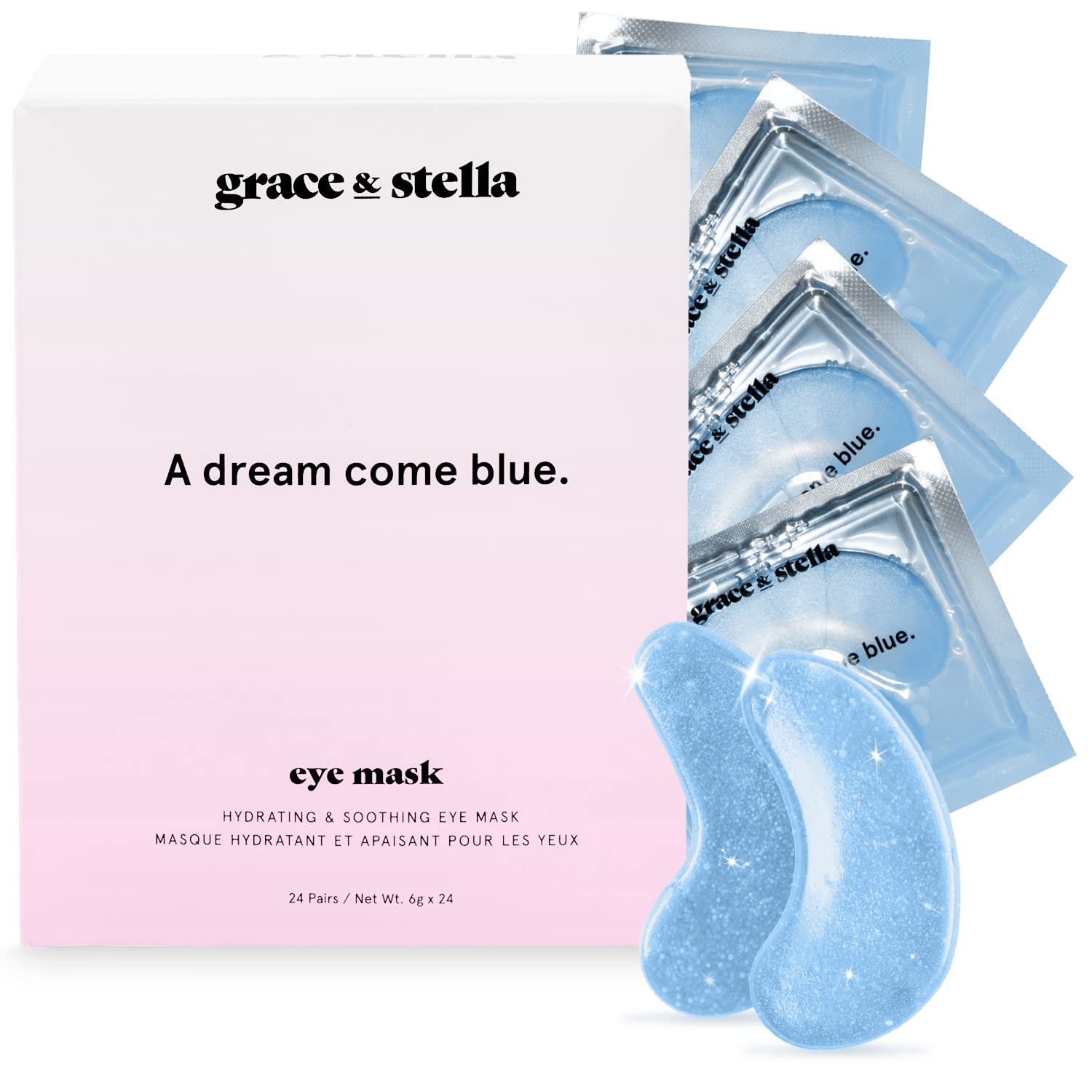 Under Eye Mask - Reduce Dark Circles, Puffy Eyes, Undereye Bags, Wrinkles - Gel Under Eye Patches, Vegan Cruelty-Free Self Care