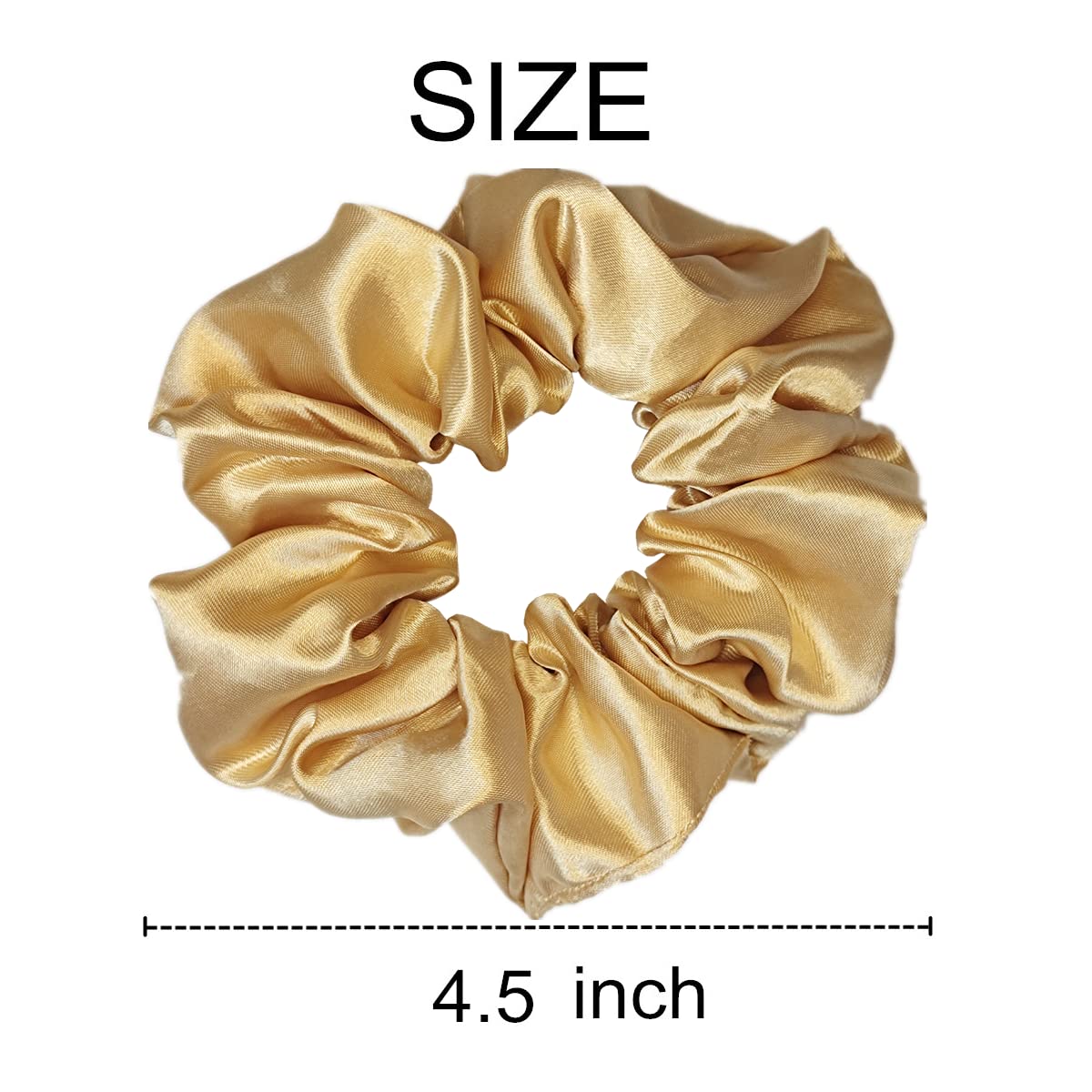 12 Pcs Satin Silk Scrunchies And Hair Accessories - Soft Ties, Fashion Bands, Bows, Ropes, Elastic Bracelets, Ponytail Holders F