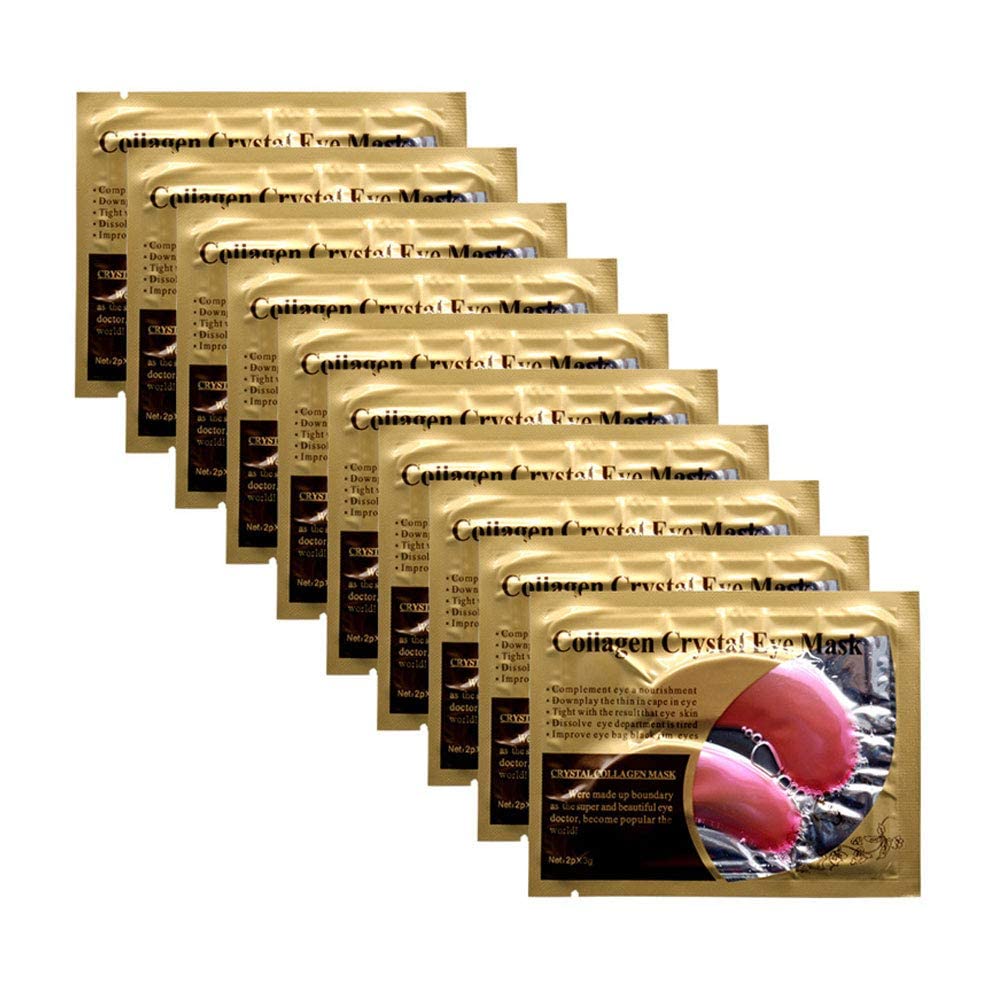 Permotary 30 Pairs Gel Collagen Eye Pads,Crystal Collagen Under Eye Mask for Moisturizing,Reducing Fine Lines&Dark Circles& Puff