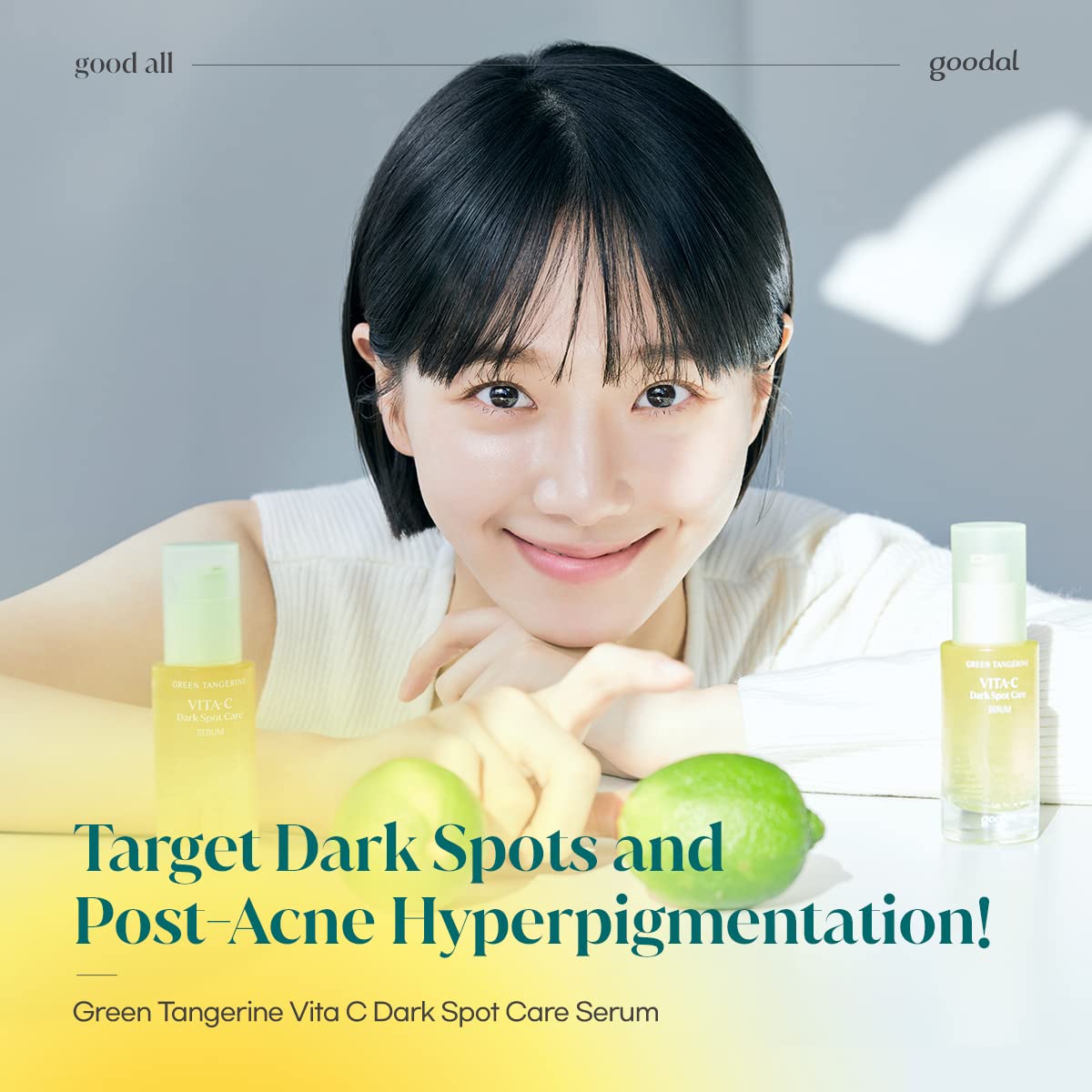 Goodal Green Tangerine Vitamin C Serum For Sensitive Skin | Anti-Aging, Acne Scars, Fine Lines, Hyperpigmentation, And Dark Circ