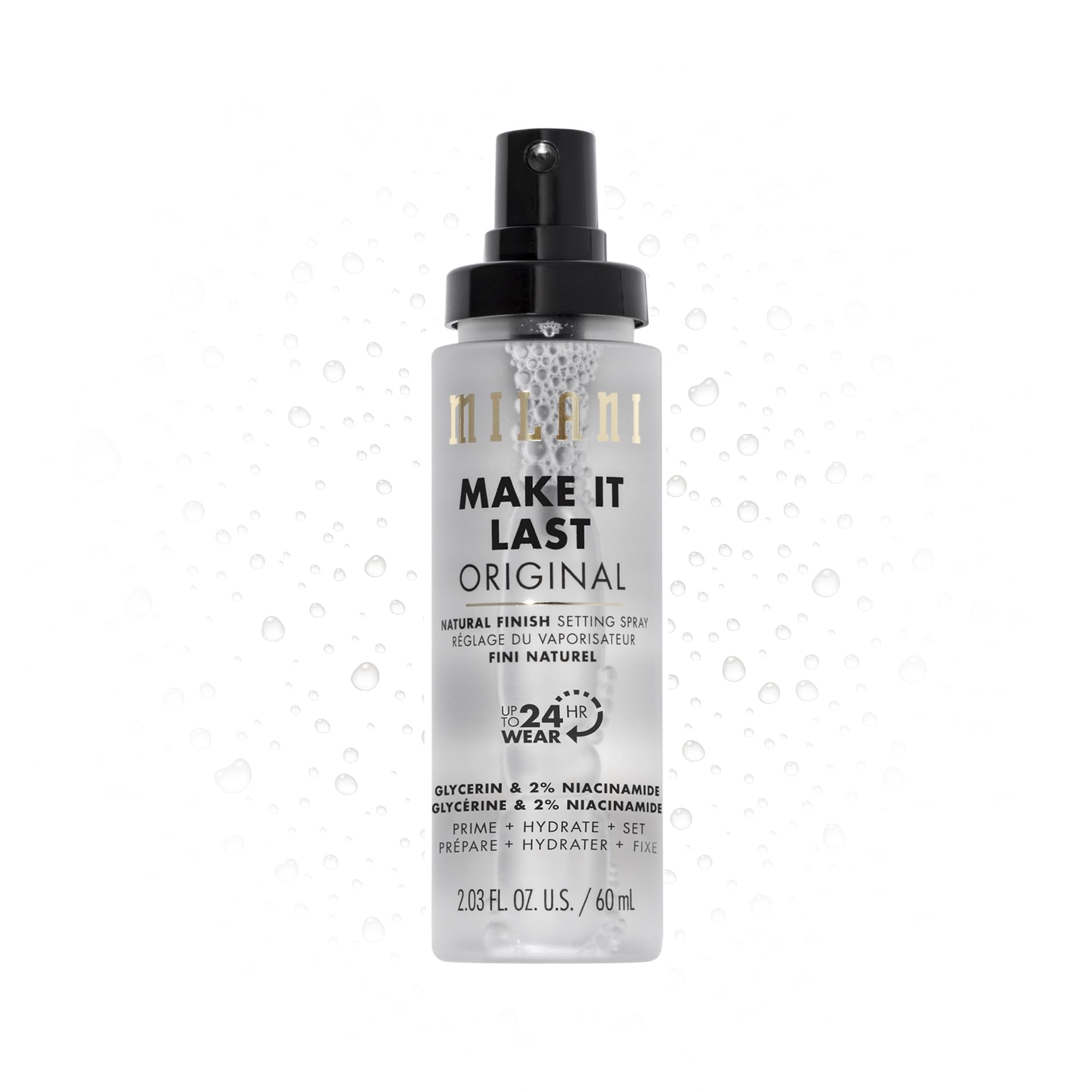 Milani Make It Last 3-In-1 Setting Spray And Primer- Prime + Correct + Set (2.03 Fl. Oz.) Makeup Finishing Spray And Primer - Lo