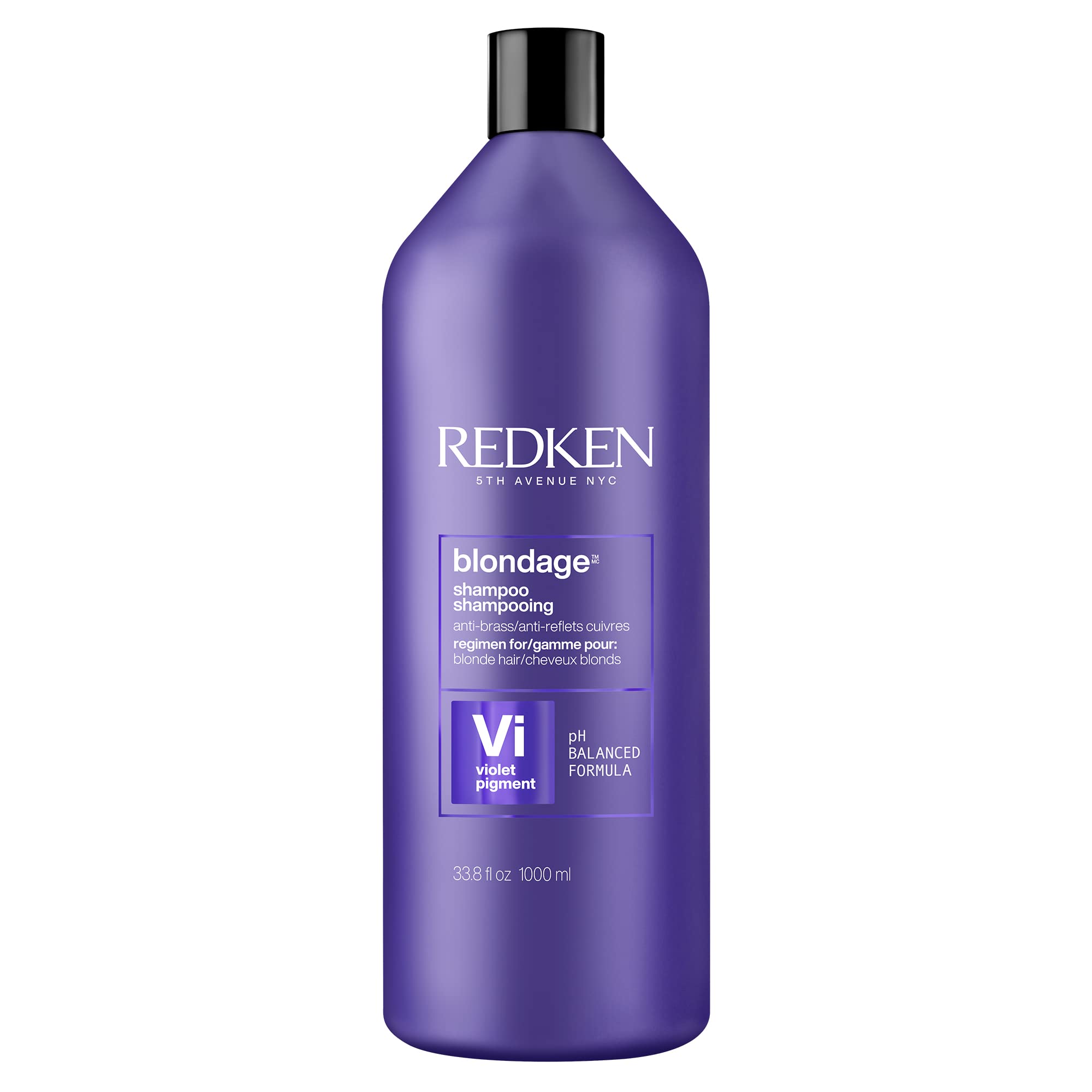 Redken Color Extend Blondage Depositing Purple Shampoo For Blonde Hair, Neutralizes Brassy Tones With Citric Acid, 33.8 Fl Oz