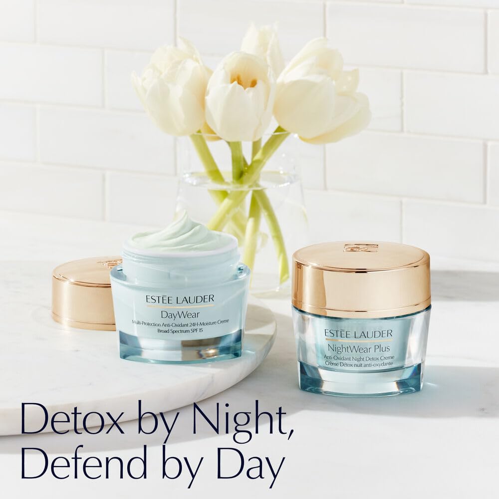 Est  E Lauder Nightwear Plus Anti-Oxidant Night Detox Cream Moisturizer For Anti Aging, 1.7 Ounce