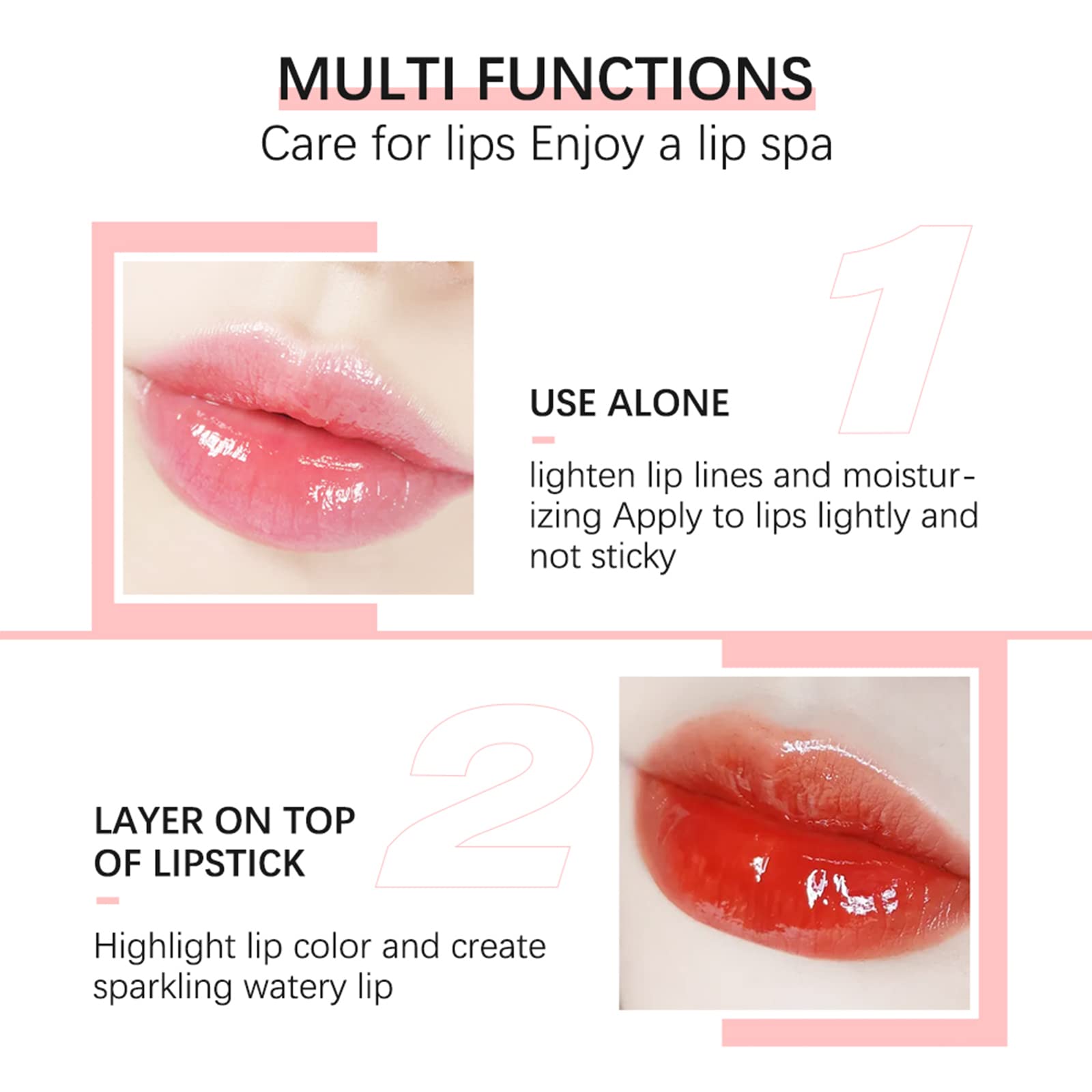 Hydrating Lip Glow Oil Long Lasting Plumping Lip Gloss Transparent Toot Lip Balm Moisturizing Lip Oil Repairing Lip Lines And Pr