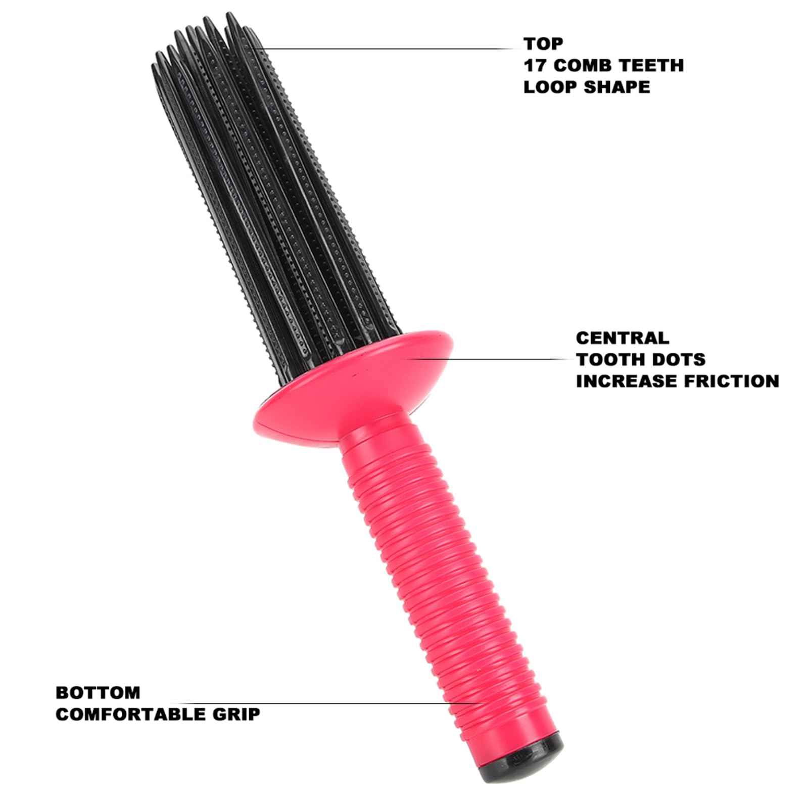 Hair Curling Roll Comb 2Ps, Hair Curler,Hair Fluffy Curling Comb Hair Comb Hair Straightening Irons Curling For Straighteners Wa