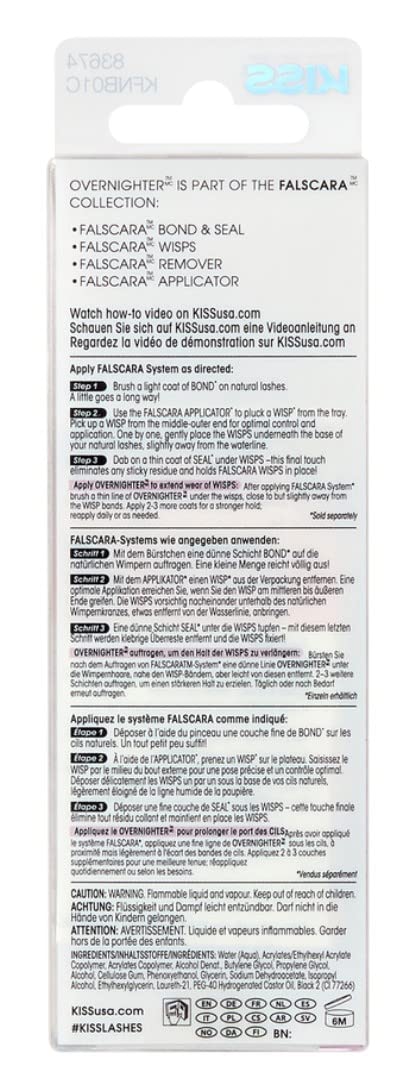 Kiss Falscara Eyelash Overnighter 0.18 Ounce (Pack Of 2)