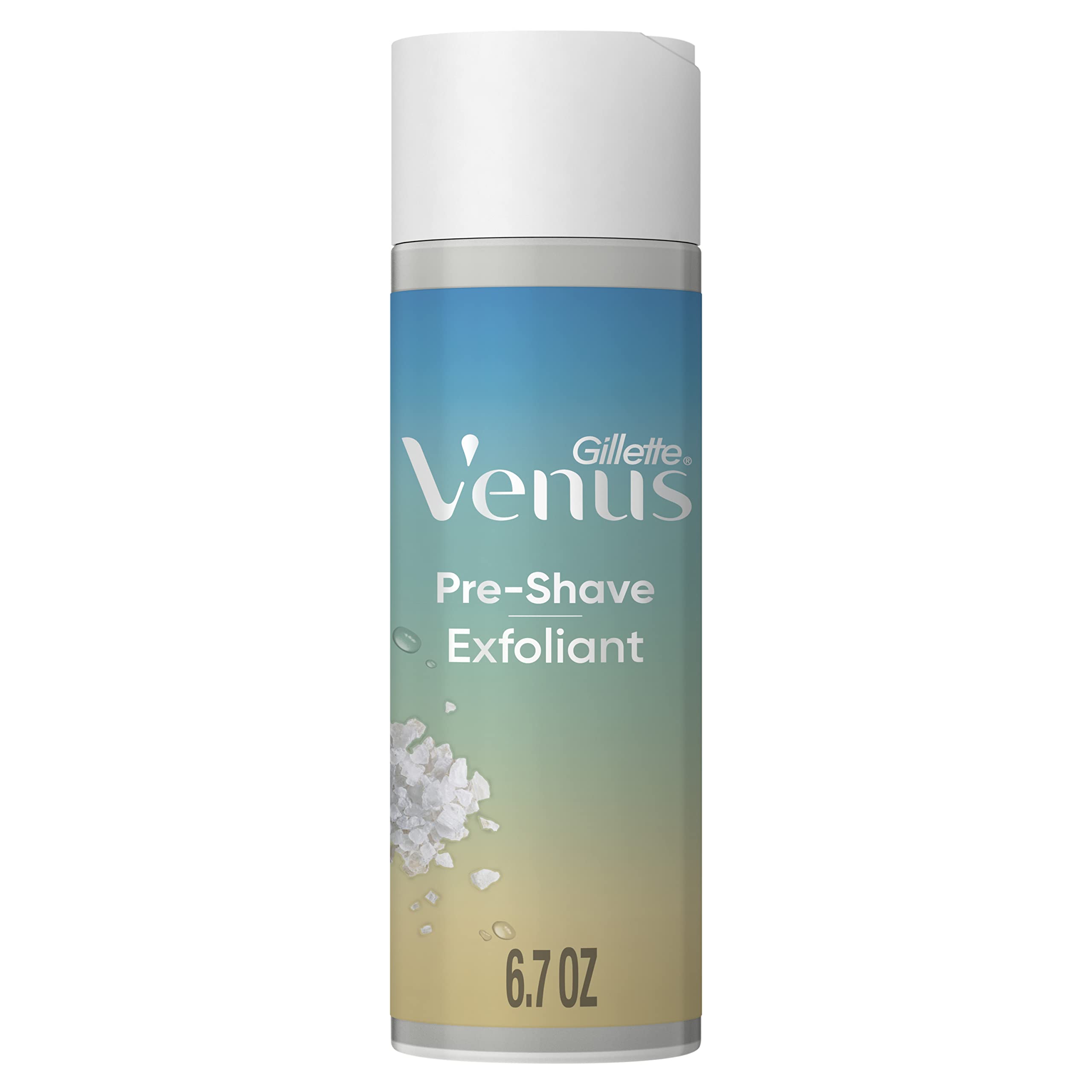 Gillette Venus Women's Exfoliant Scrub, Pre-Shave Sea Salt Exfoliant Scrub - 6.7 oz