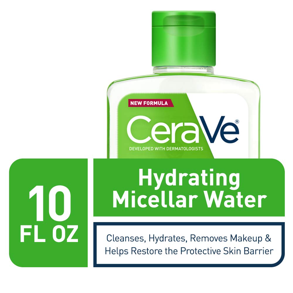 Cerave Micellar Water | New & Improved Formula | Hydrating Facial Cleanser & Eye Makeup Remover | Fragrance Free & Non-Irritatin