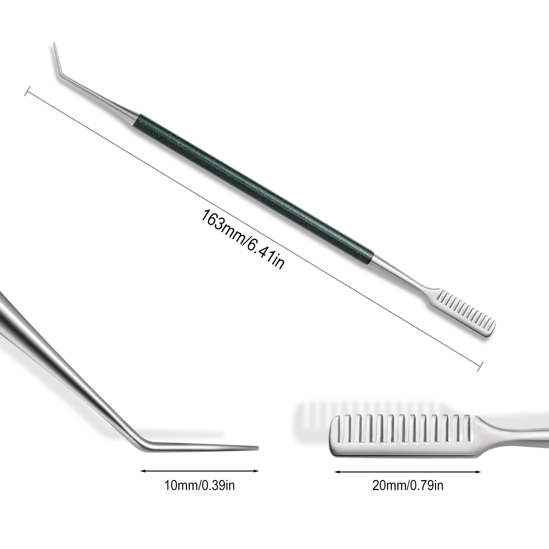 Fvion 2 In 1 Eye Lash Lift Tool - Stainless Steel Eyelash Separator Tool For Eyelash Eyebrow Perming Tinting, Metal Lash Lift Ro