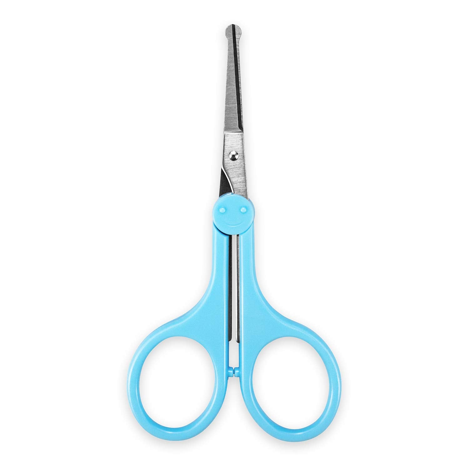 Humbee Eyebrow Scissors, Small Scissors For Facial, Nose, Eyebrow, Mustache, And Beard Hair Trimming & Grooming, Safety Edge, Bl