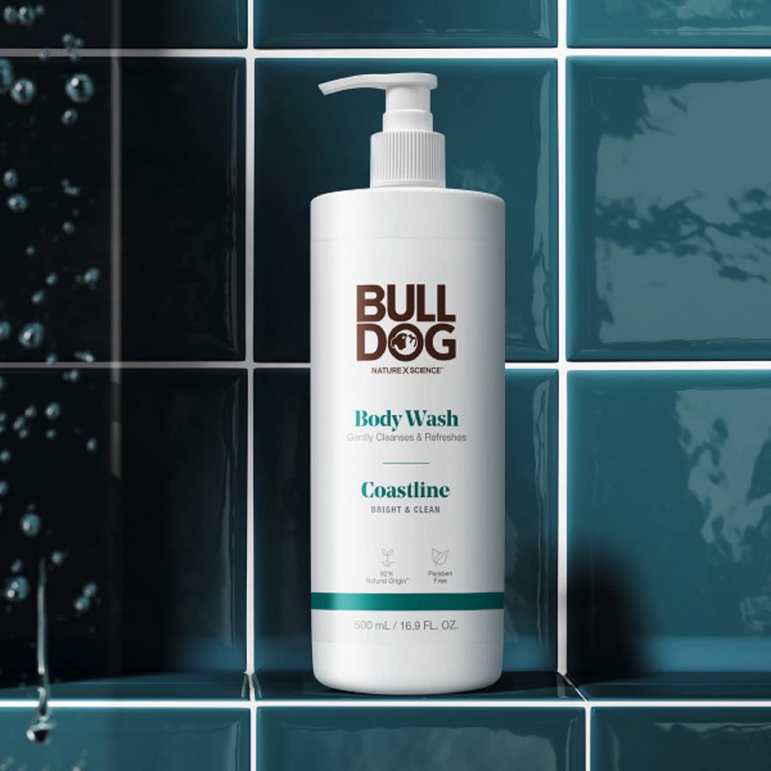 Bulldog Mens Skincare And Grooming Body Wash, Coastline, 16.9 Fluid Ounce