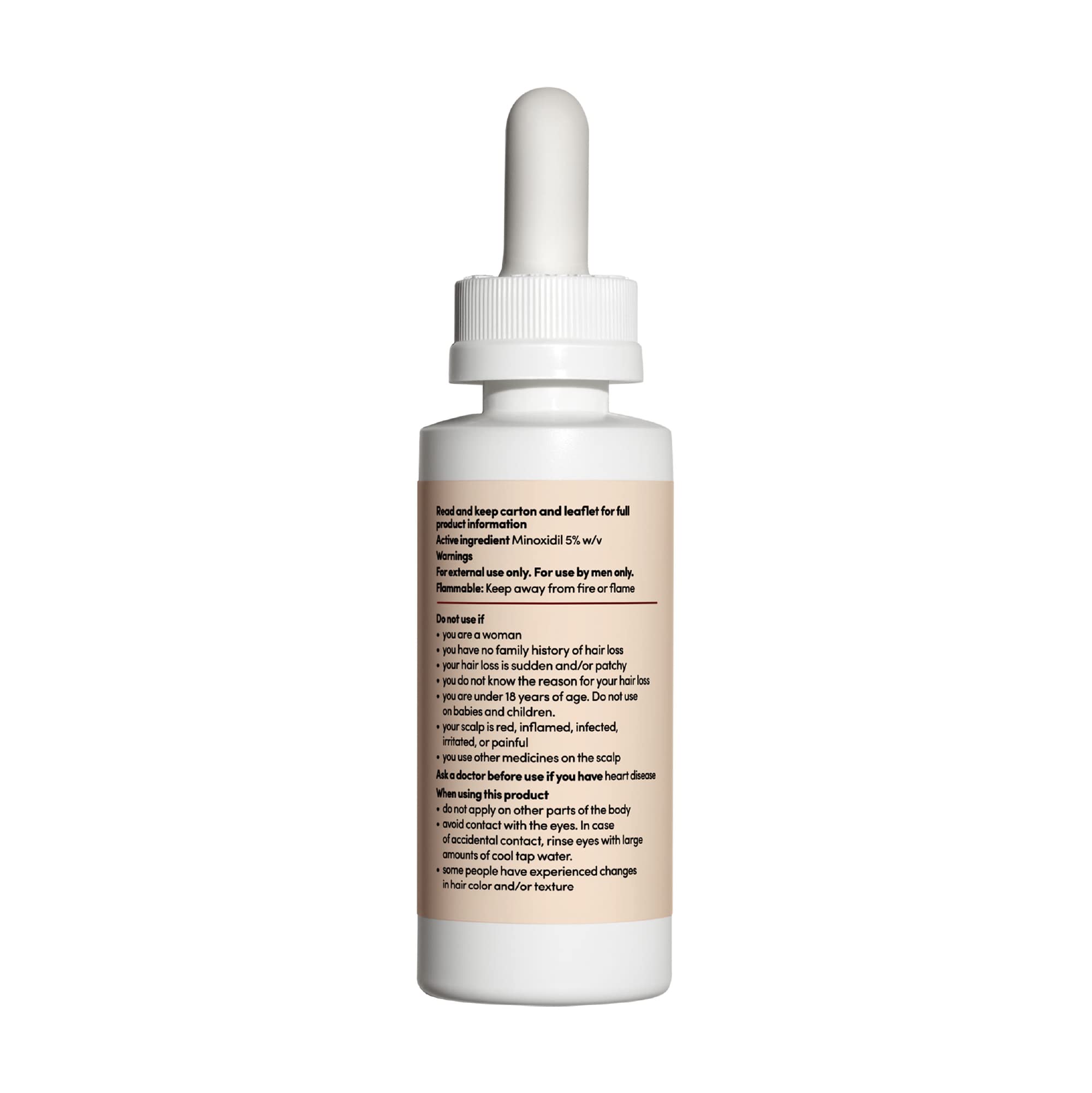 Hims Extra Strength Hair Regrowth Treatment For Men With 5% Topical Minoxidil Solution For Hair Loss And Thinning Hair, Unscente