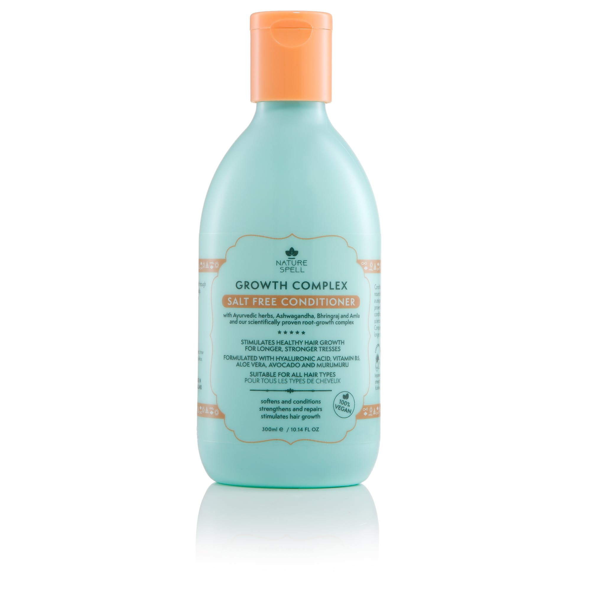 Nature Spell Hair Conditioner For Hair Growth, Infused With Ayurvedic Herbs, Vegan & Sulphate-Free, Suitable For All Hair Types,