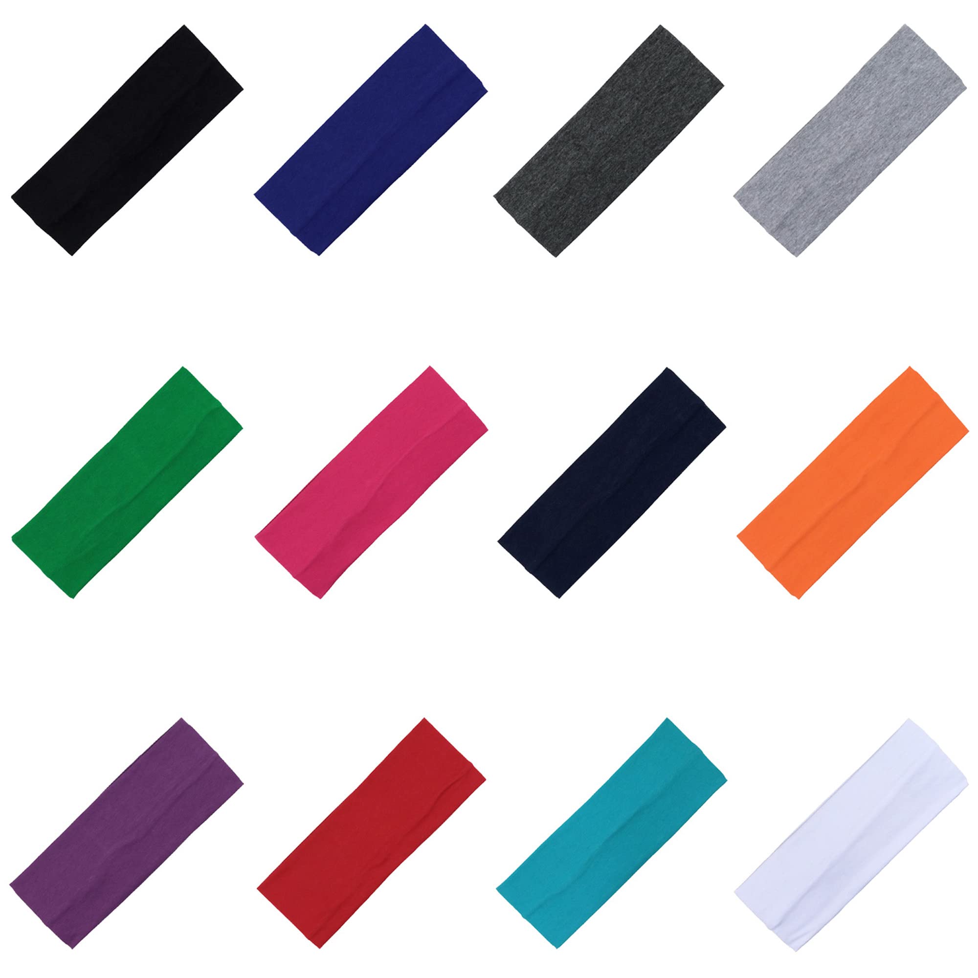 3'' Wide Cotton Headbands Pack Stretch Elastic Yoga Soft And Stretchy Sports Sweatbands Fashion Headband For Teens Women Girls M