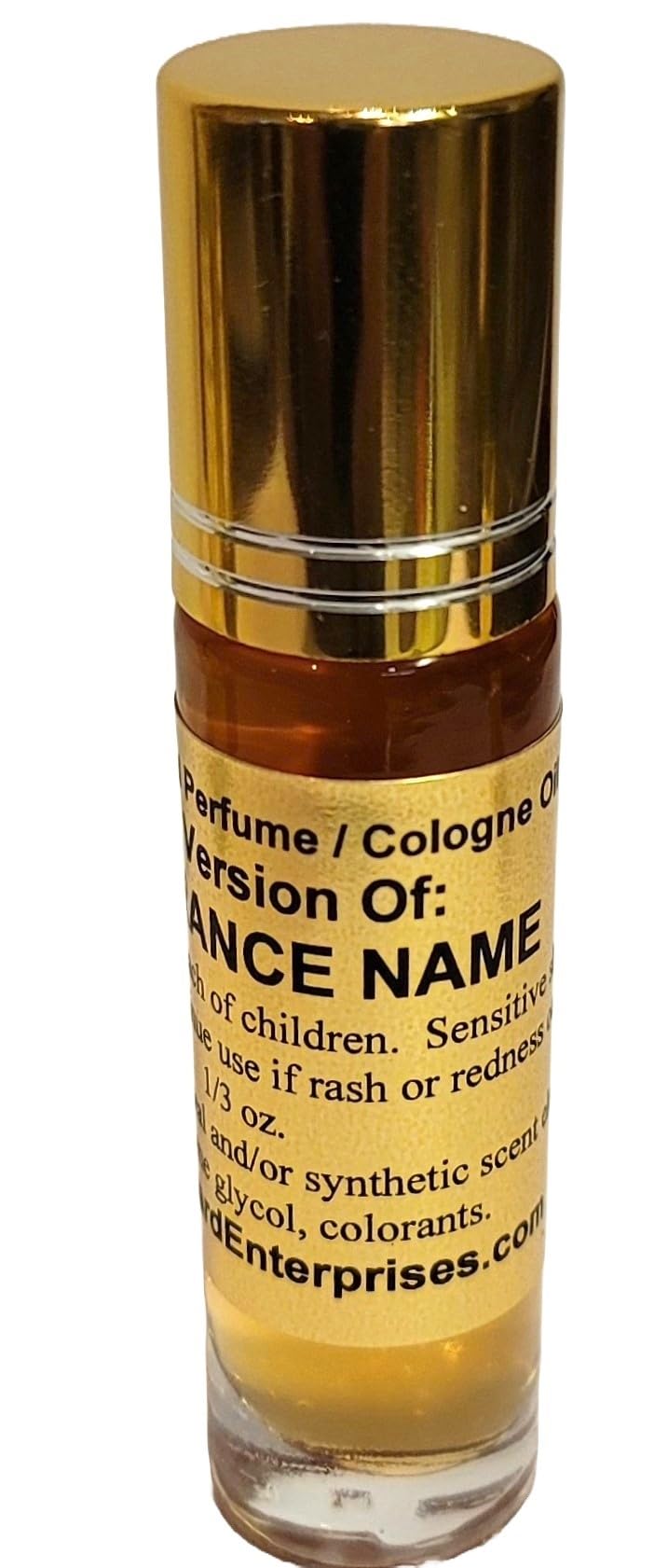 Hayward Enterprises Brand Cologne Oil Compatible To Chrome Sport For Men, Fragrance Rendition, Eau De Parfum, 1/3 Oz. (10Ml) Gla