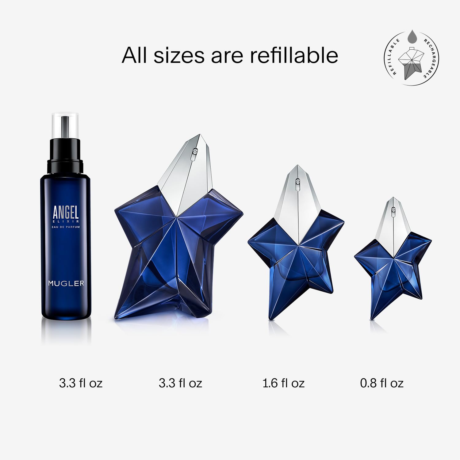 Mugler Angel Elixir - Eau De Parfum - Women'S Perfume - Floral & Woody - With Sandalwood, Amber, And Vanilla - Long Lasting Frag