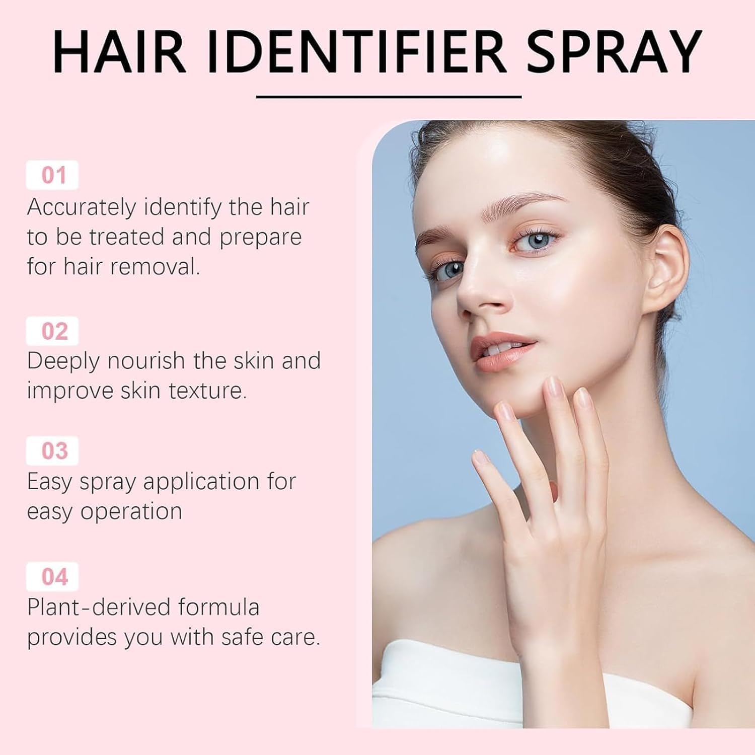 Hair Identifier Spray For Face Shaving, Hair Identifying Spray, Face Hair Identifier Spray, Moisturizing And Skin Care Dermaplan