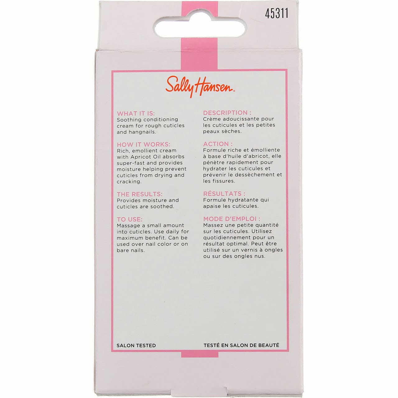 Sally Hansen Cuticle Massage Cream 0.4 Ounce (12Ml) (3 Pack)