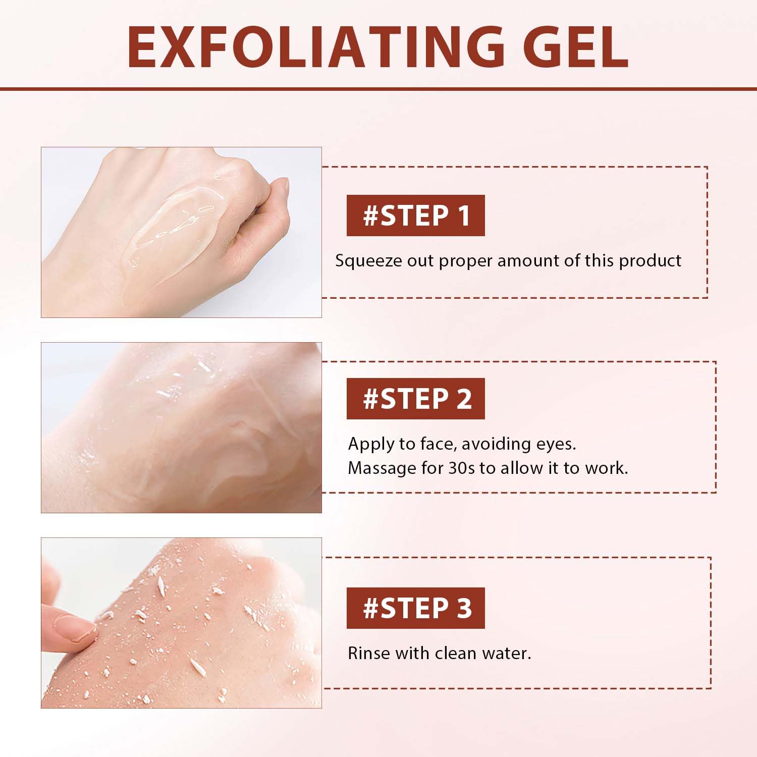 Purifying Exfoliating Gel, Facial Exfoliator Cleanser, Exfoliating Face Scrub, Exfoliating Gel Scrub For Face, Gentle Exfoliatin