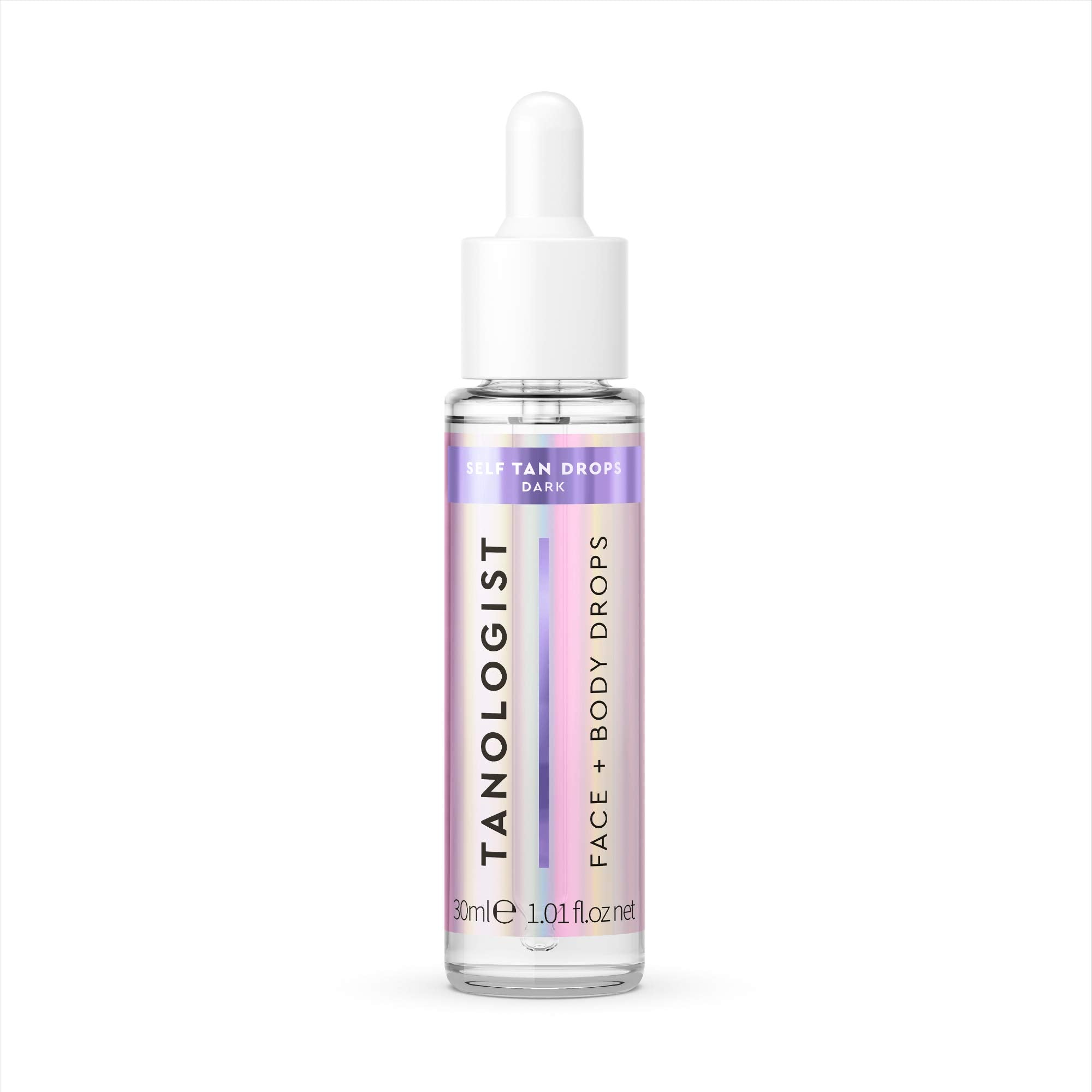 Tanologist Face and Body Self Tan Drops, Dark - Bronzing Drops - Illuminating Self Tanning Drops, Natural Ingredients & Vegan - 